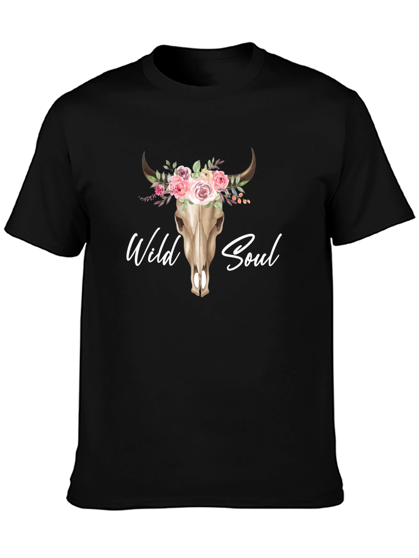 Wild Soul Bull Skull Graphic Tee