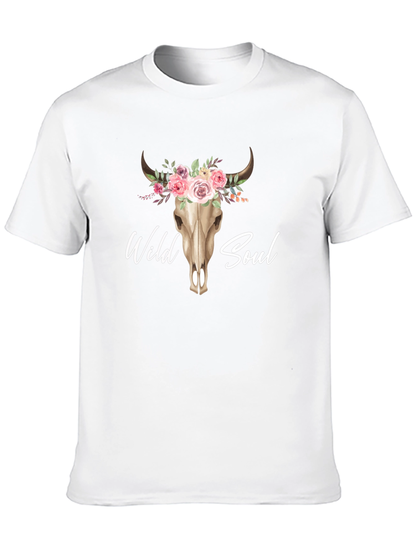 Wild Soul Bull Skull Graphic Tee