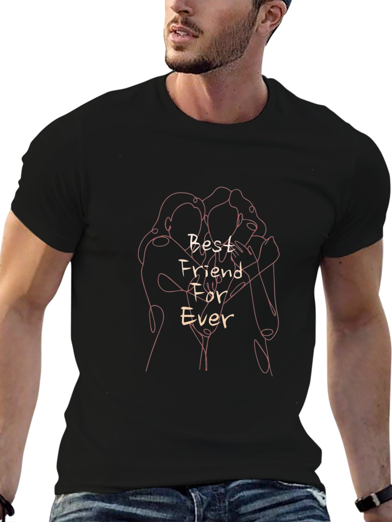 Best Friends Forever Graphic Tee - Trendy Unisex T-Shirt