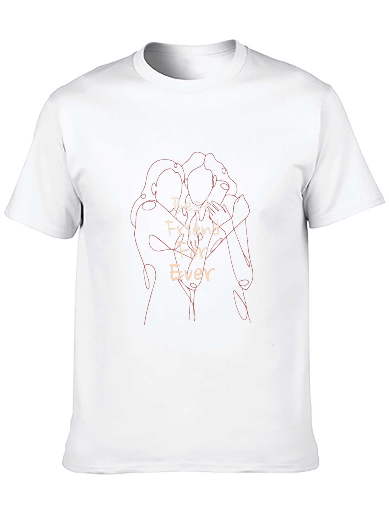 Best Friends Forever Graphic Tee - Trendy Unisex T-Shirt