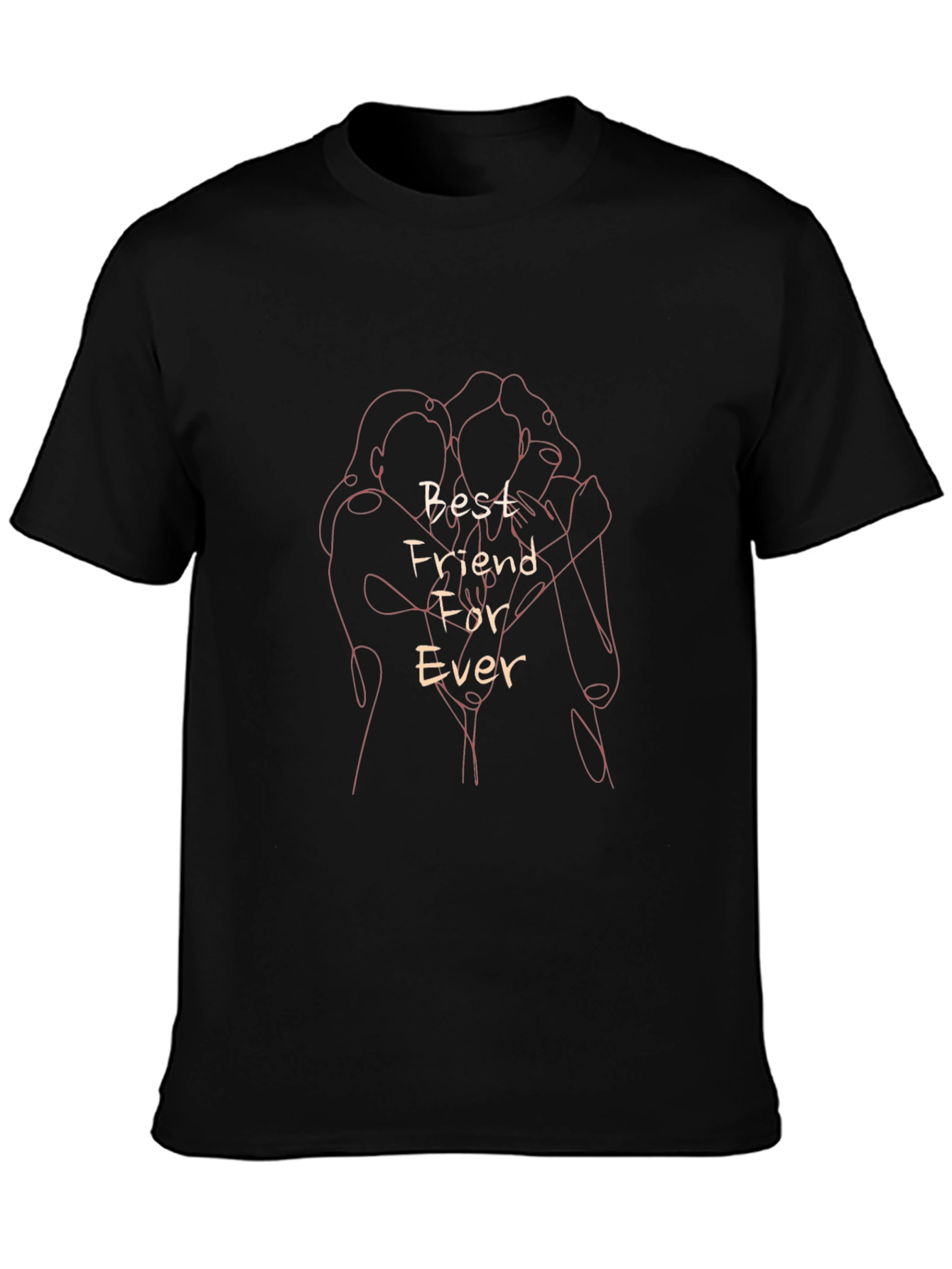 Best Friends Forever Graphic Tee - Trendy Unisex T-Shirt