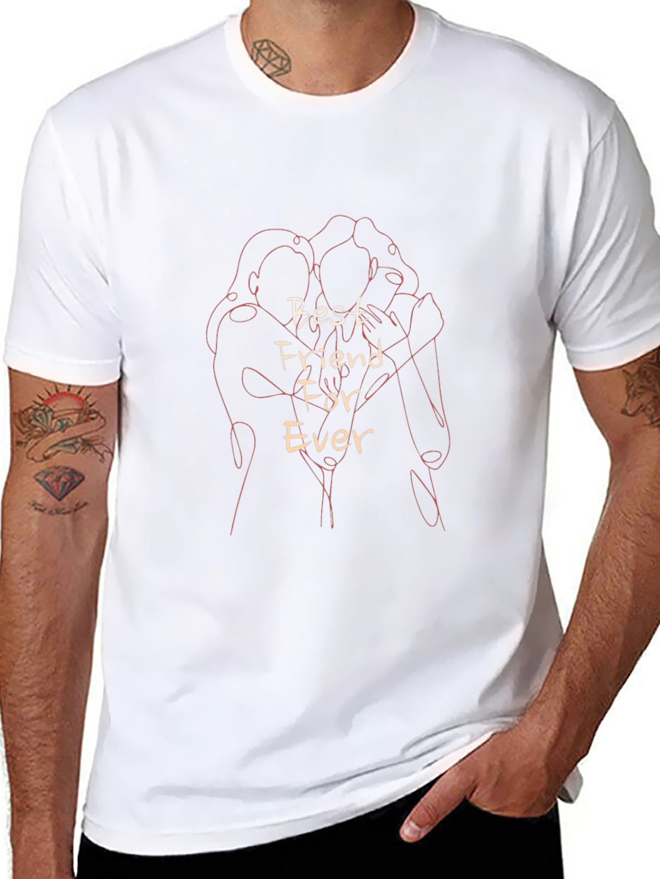 Best Friends Forever Graphic Tee - Trendy Unisex T-Shirt