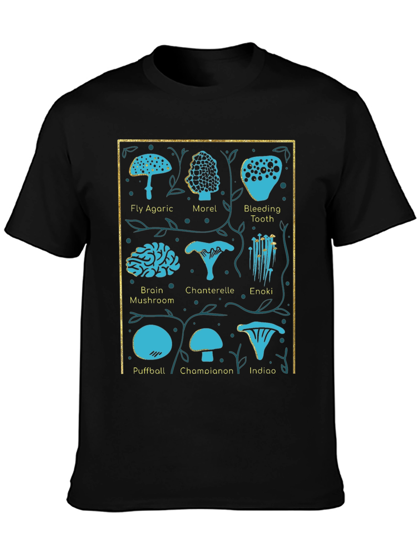 Mushroom Identification Chart T-Shirt
