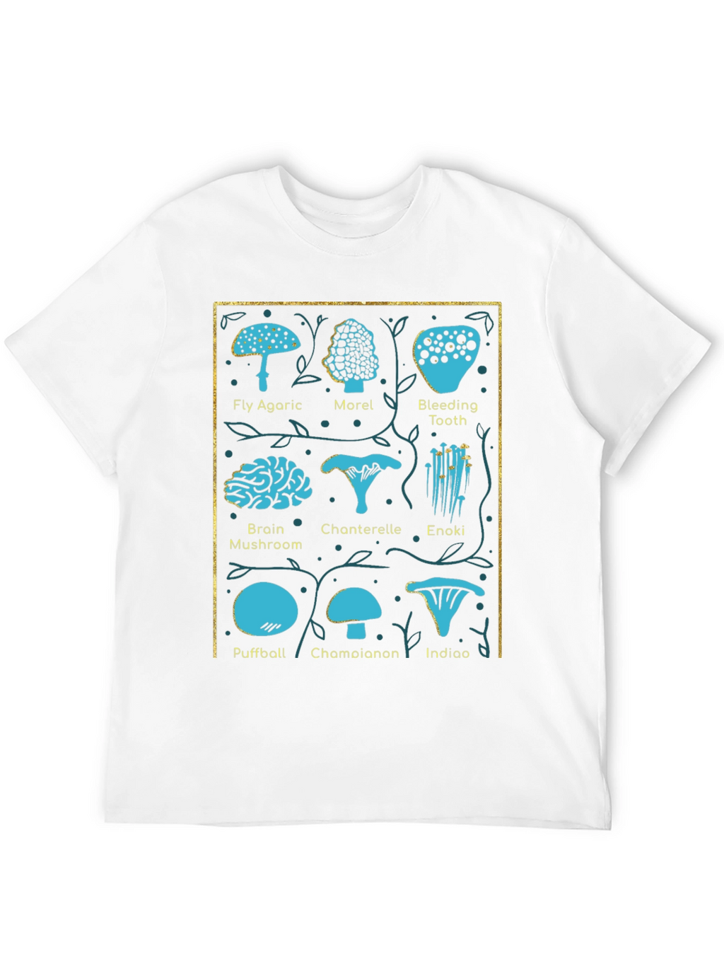 Mushroom Identification Chart T-Shirt