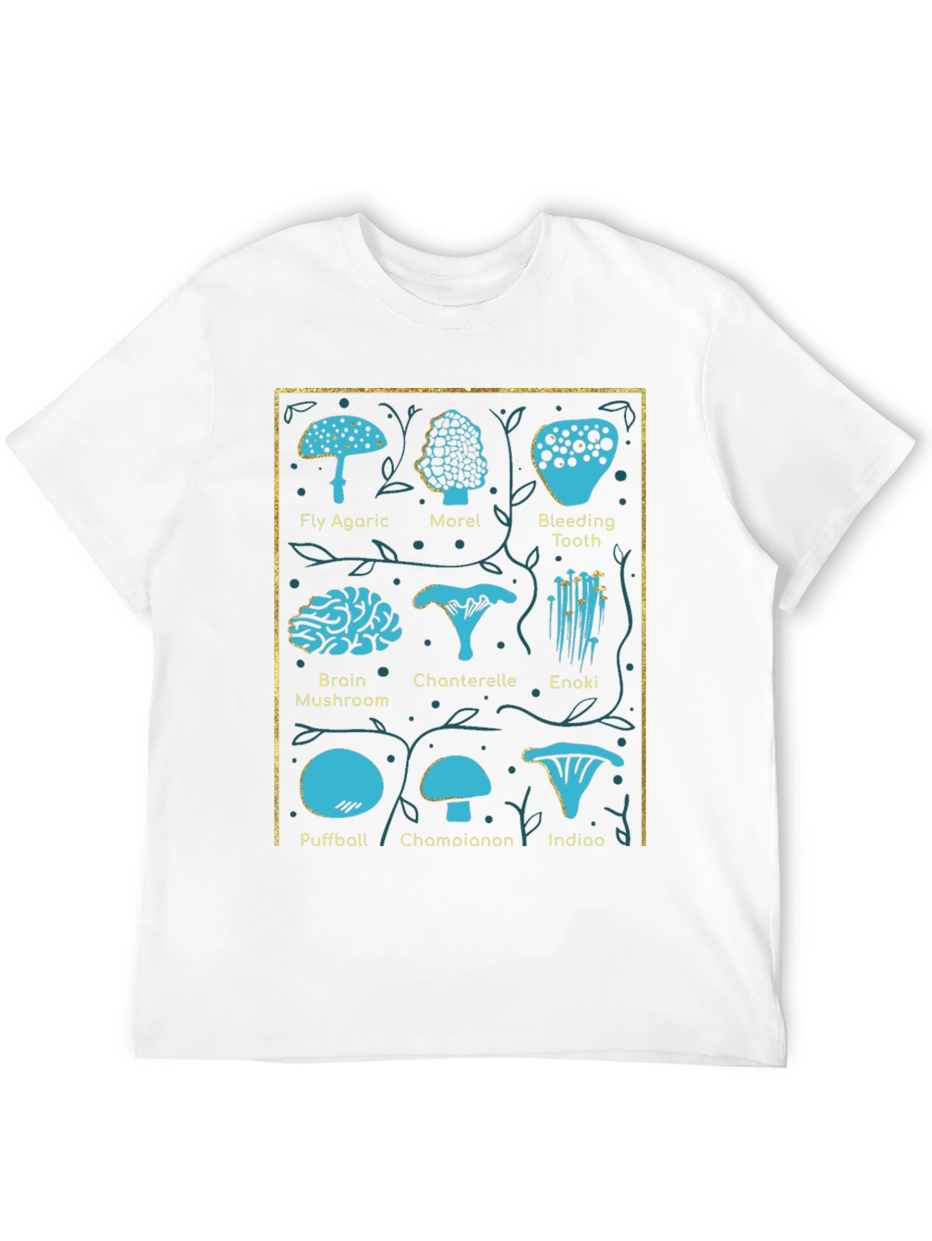 Mushroom Identification Chart T-Shirt