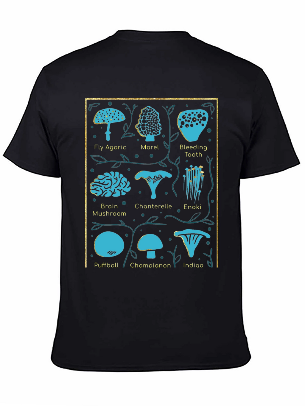 Mushroom Identification Chart T-Shirt