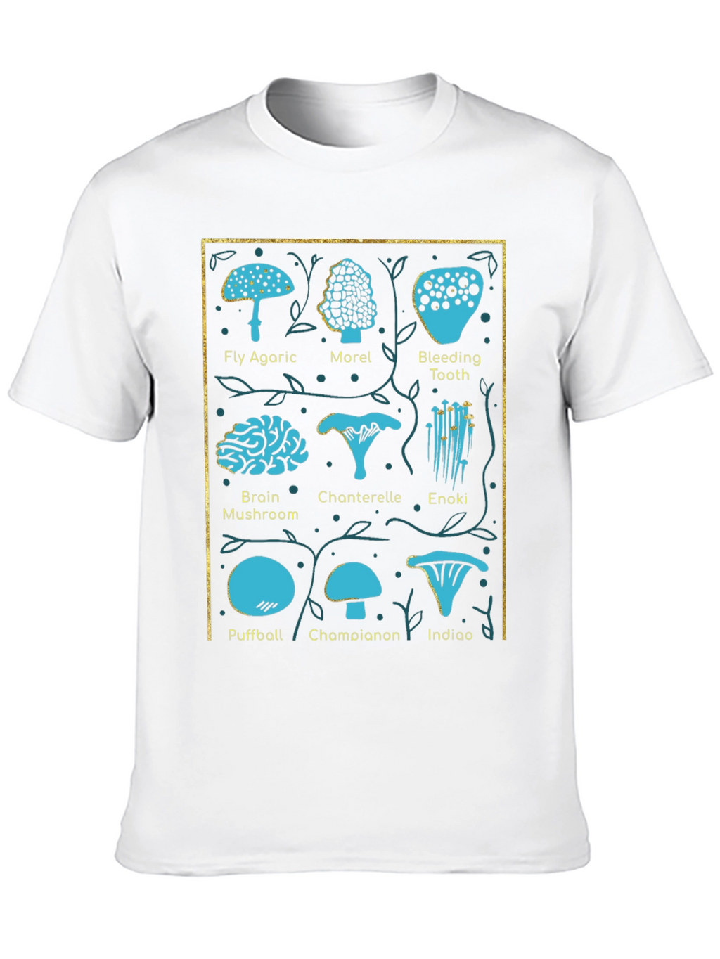 Mushroom Identification Chart T-Shirt
