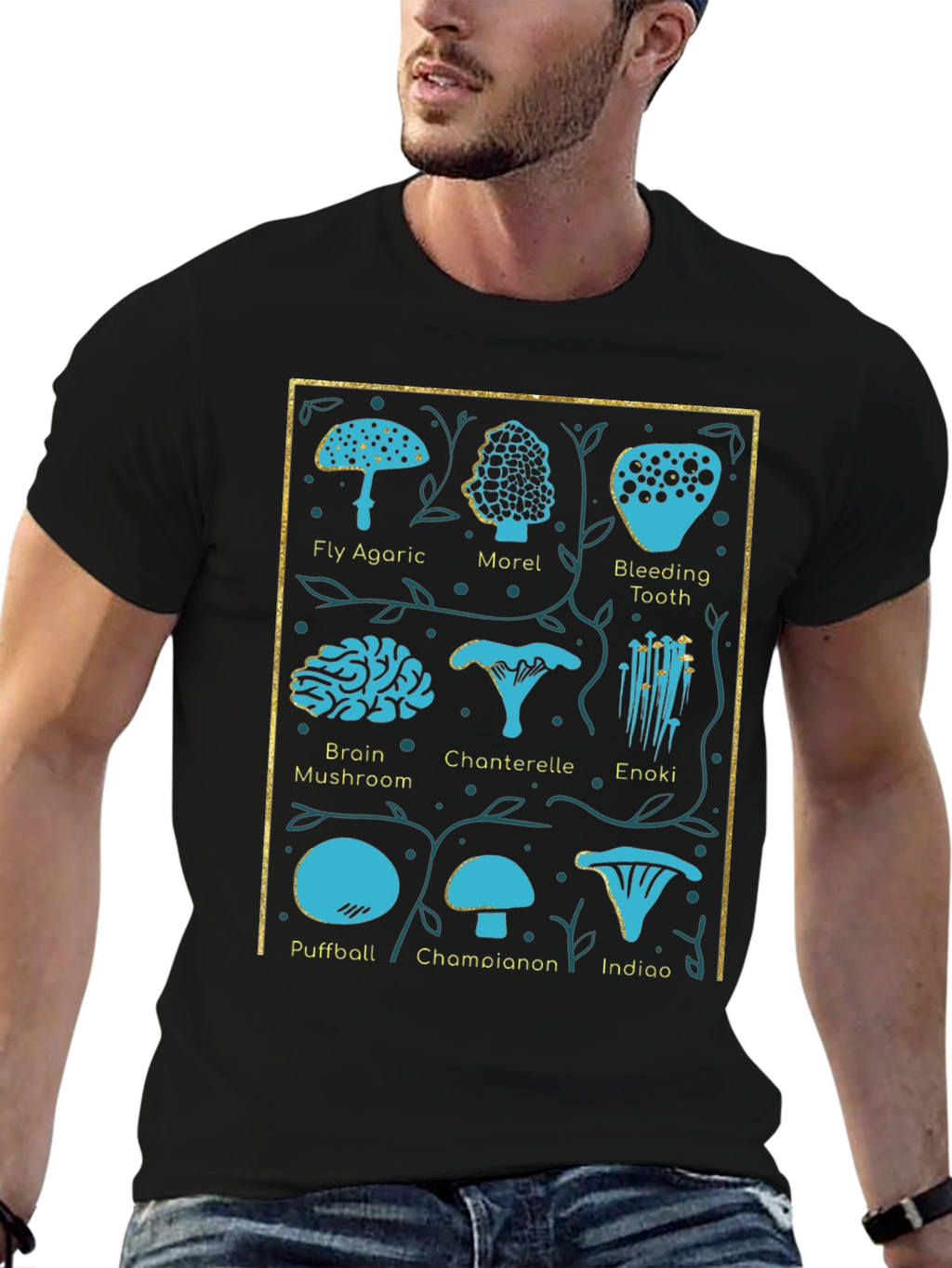 Mushroom Identification Chart T-Shirt