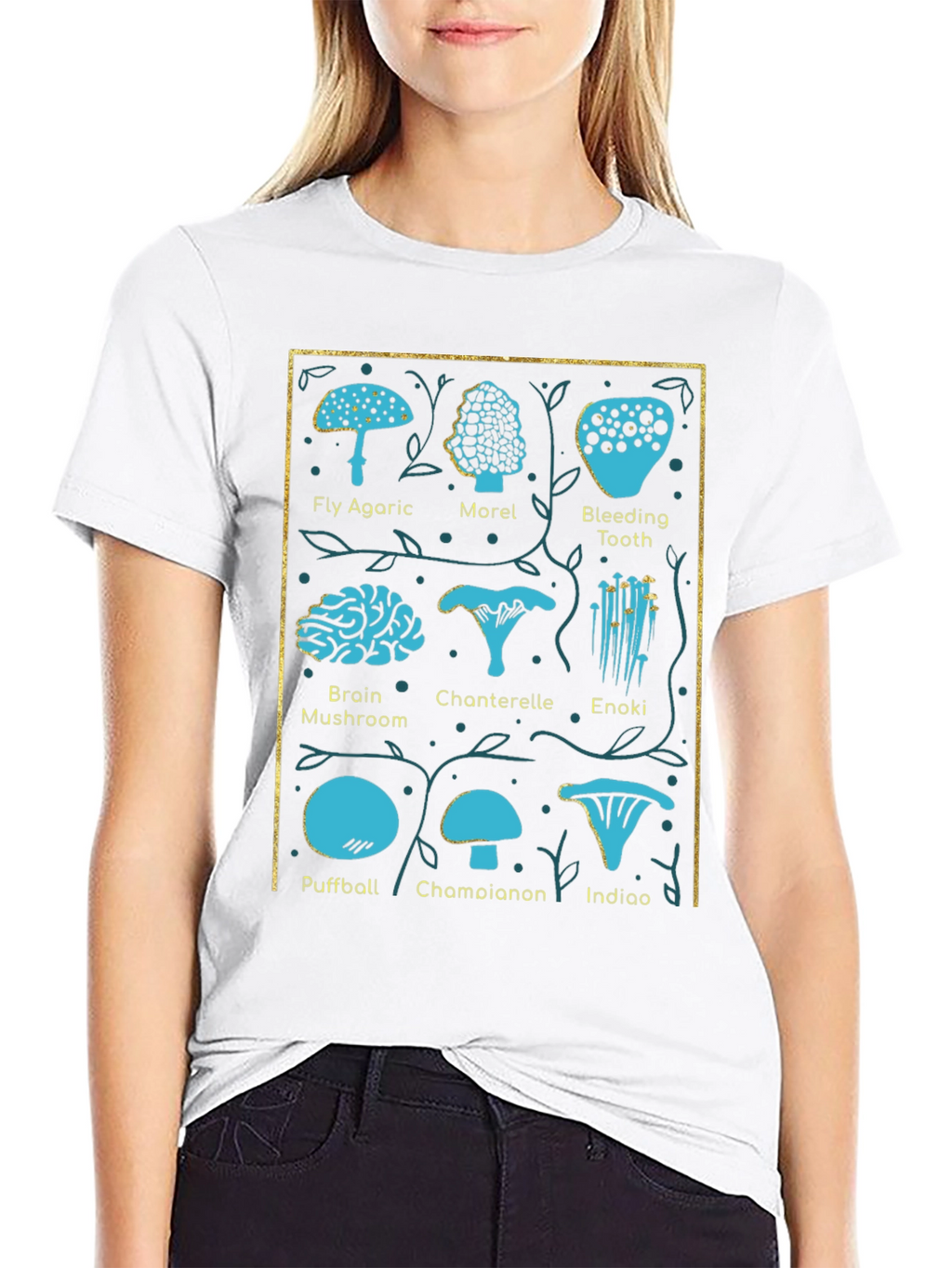 Mushroom Identification Chart T-Shirt