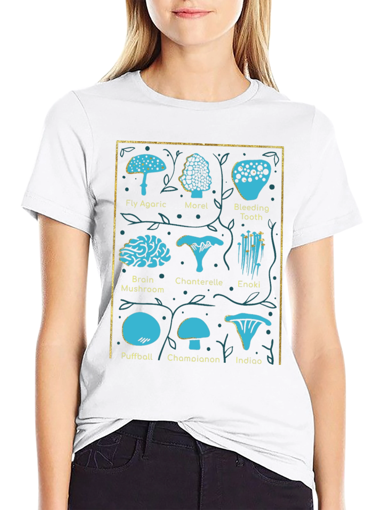 Mushroom Identification Chart T-Shirt