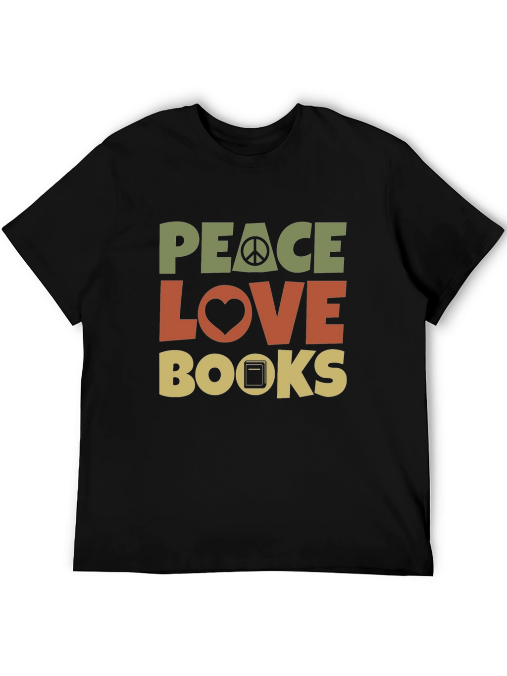 Peace Love Books T-Shirt