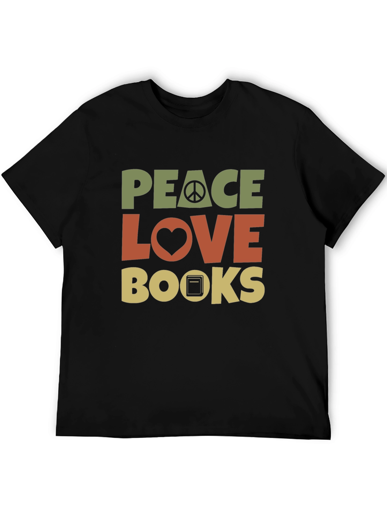 Peace Love Books T-Shirt