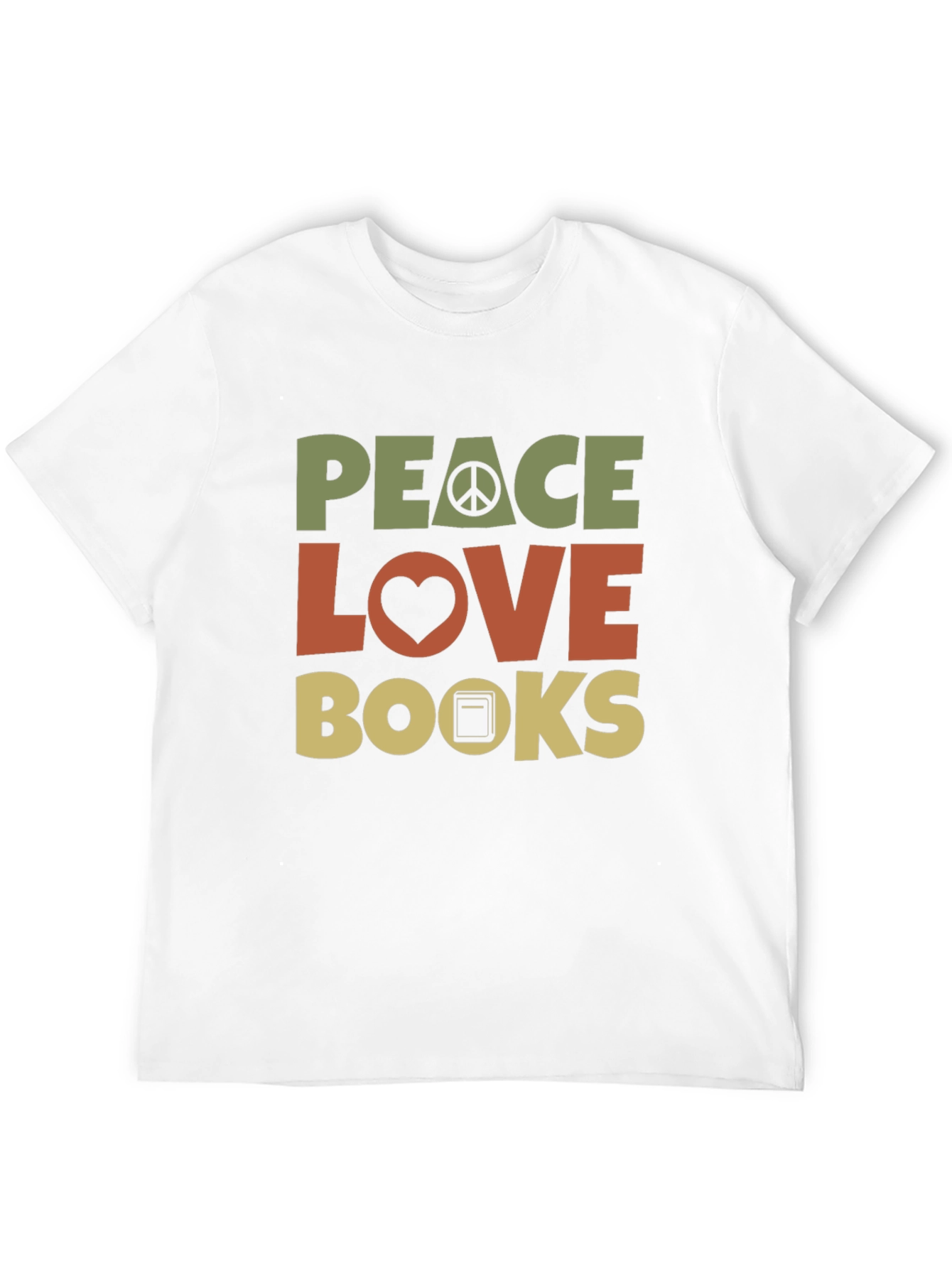 Peace Love Books T-Shirt