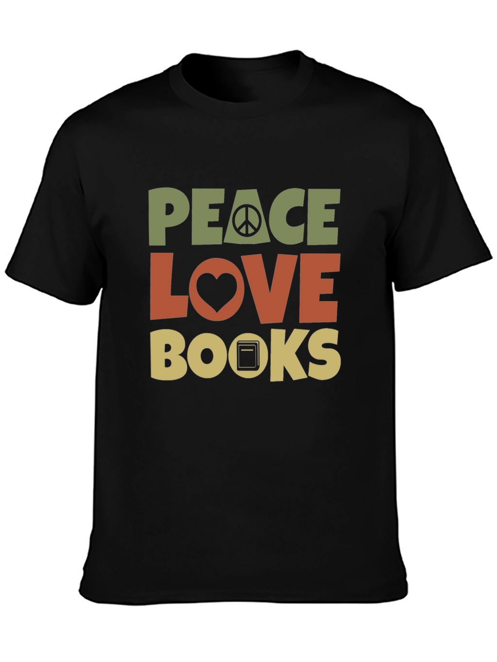 Peace Love Books T-Shirt