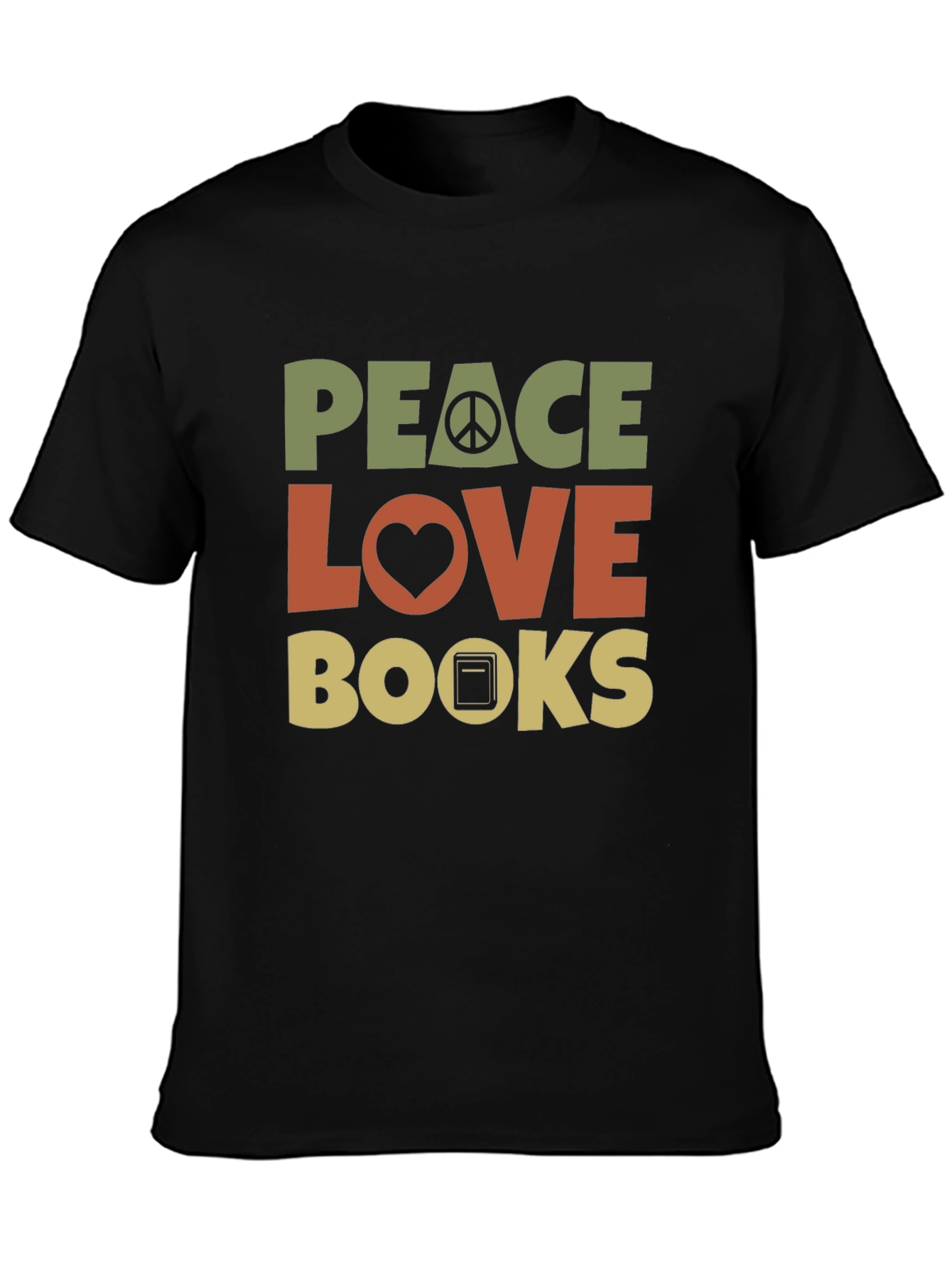 Peace Love Books T-Shirt