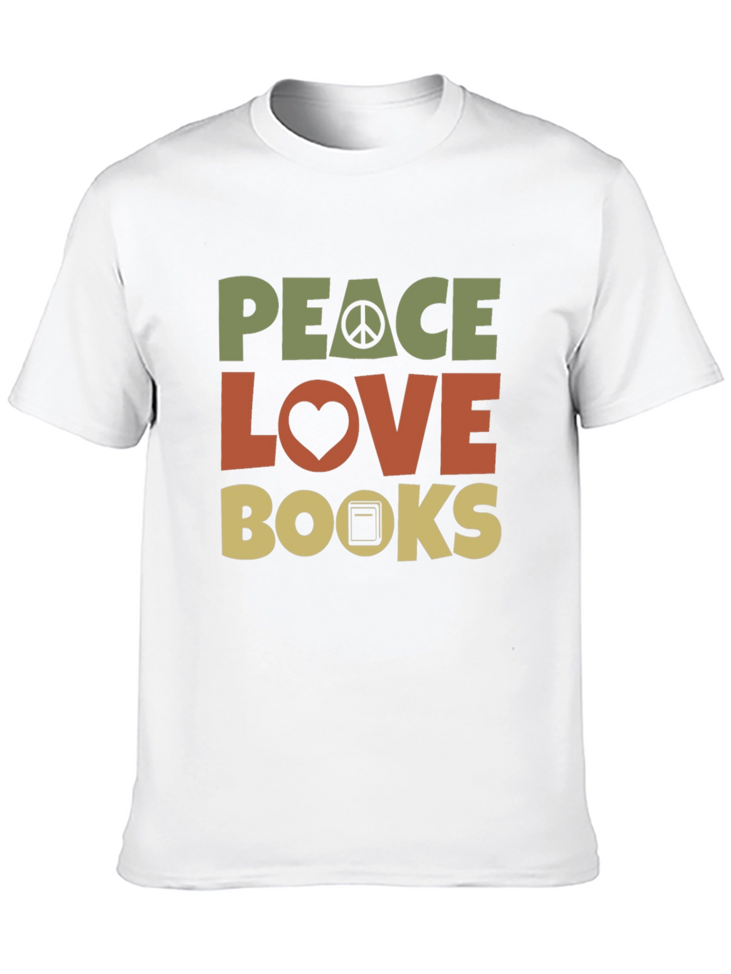 Peace Love Books T-Shirt
