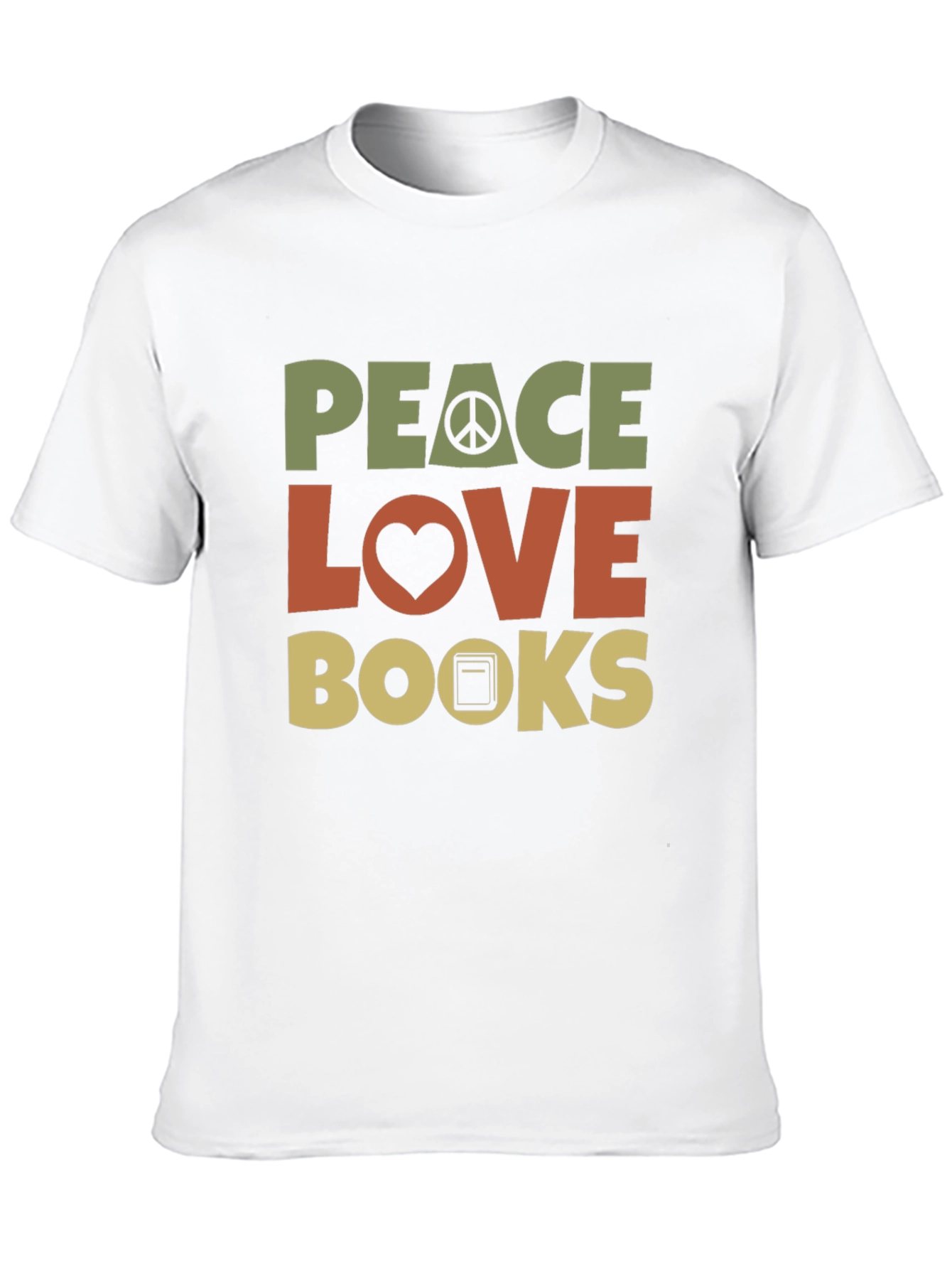 Peace Love Books T-Shirt