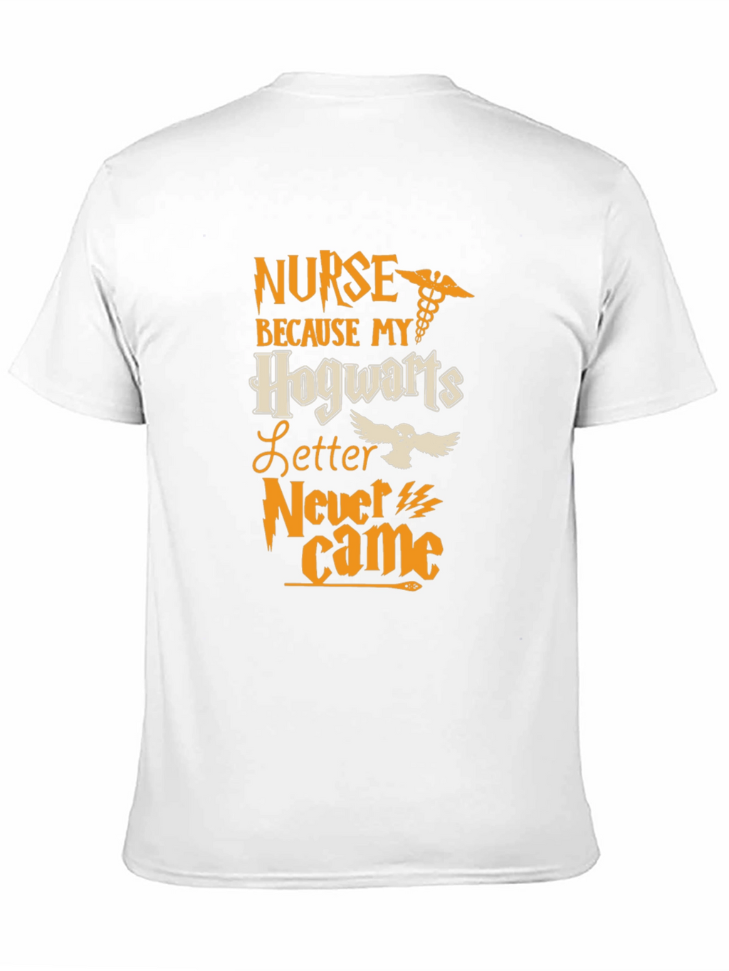 Nurse Hogwarts Letter T-Shirt - Black Cotton
