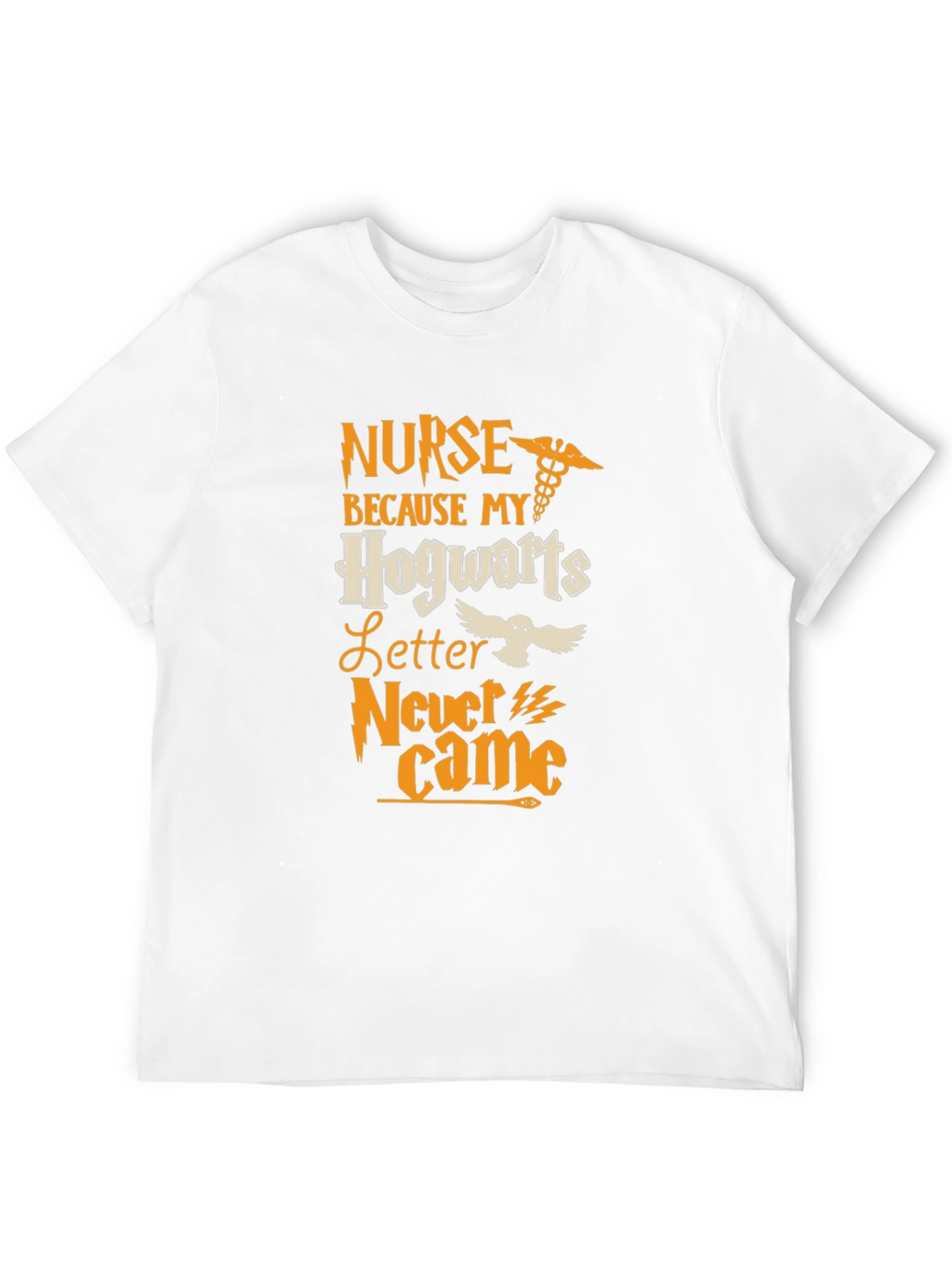 Nurse Hogwarts Letter T-Shirt - Black Cotton