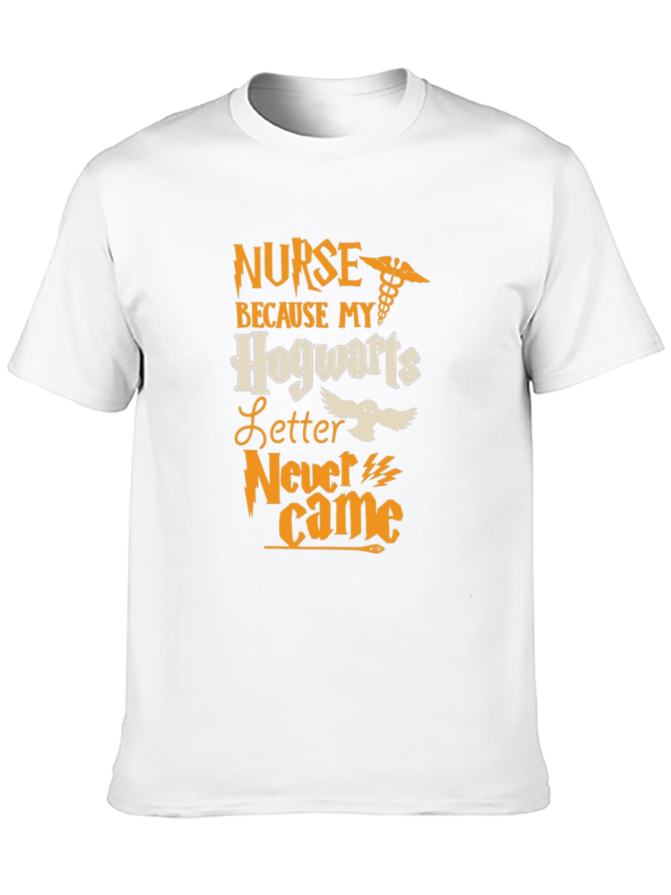 Nurse Hogwarts Letter T-Shirt - Black Cotton