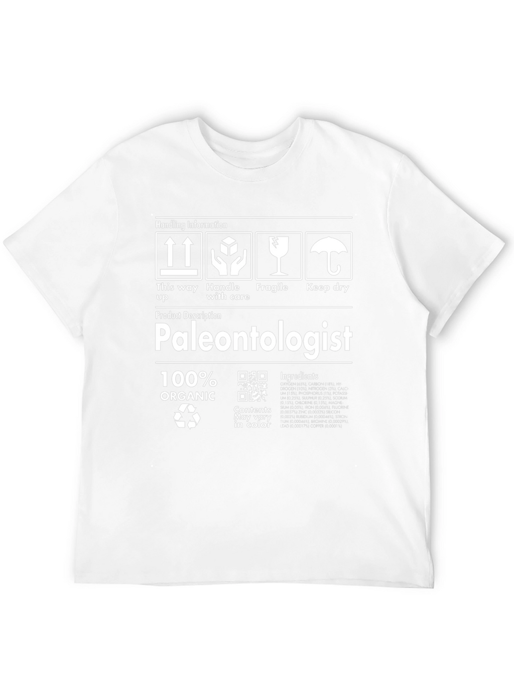 Paleontologist 100% Organic T-Shirt