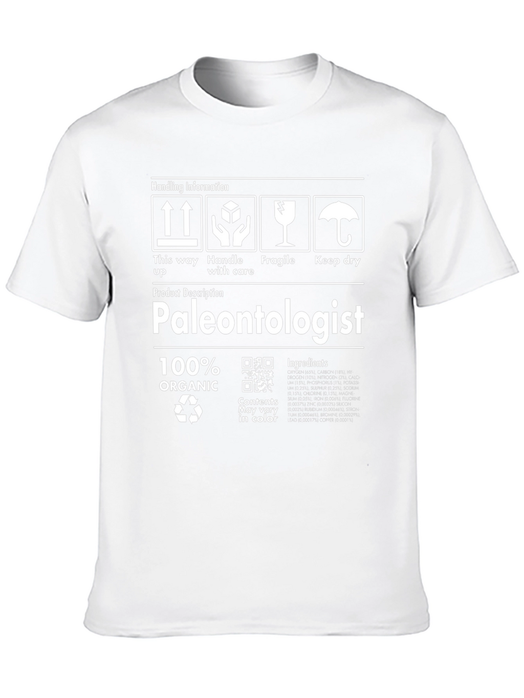 Paleontologist 100% Organic T-Shirt