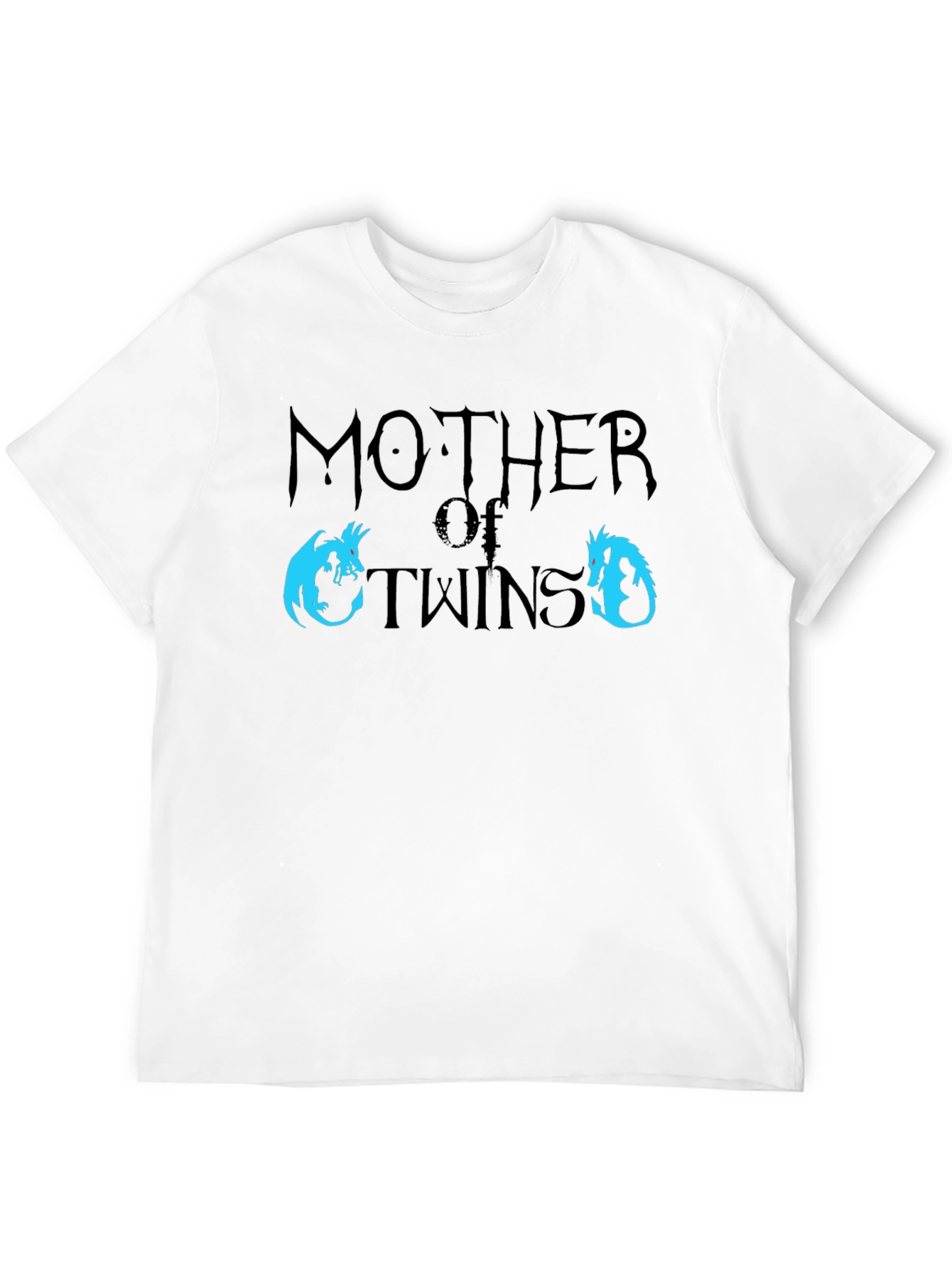Mother of Twins Dragon T-Shirt - Fun Mom Tee