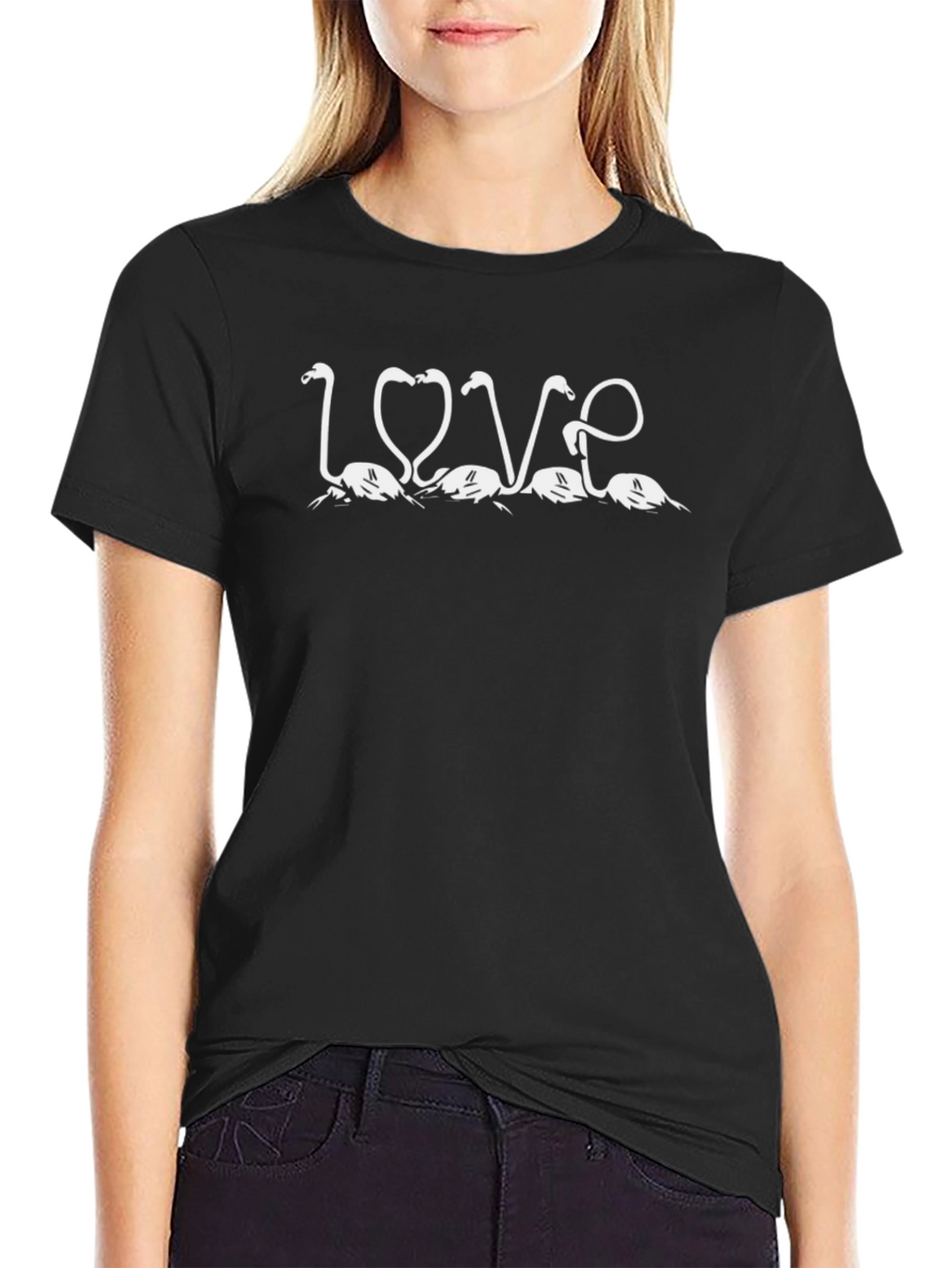 Flamingo Love T-Shirt - Quirky Graphic Tee