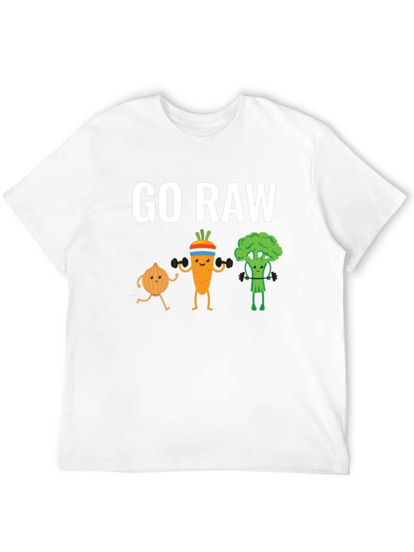 Go Raw T-Shirt: Vegan Workout Apparel