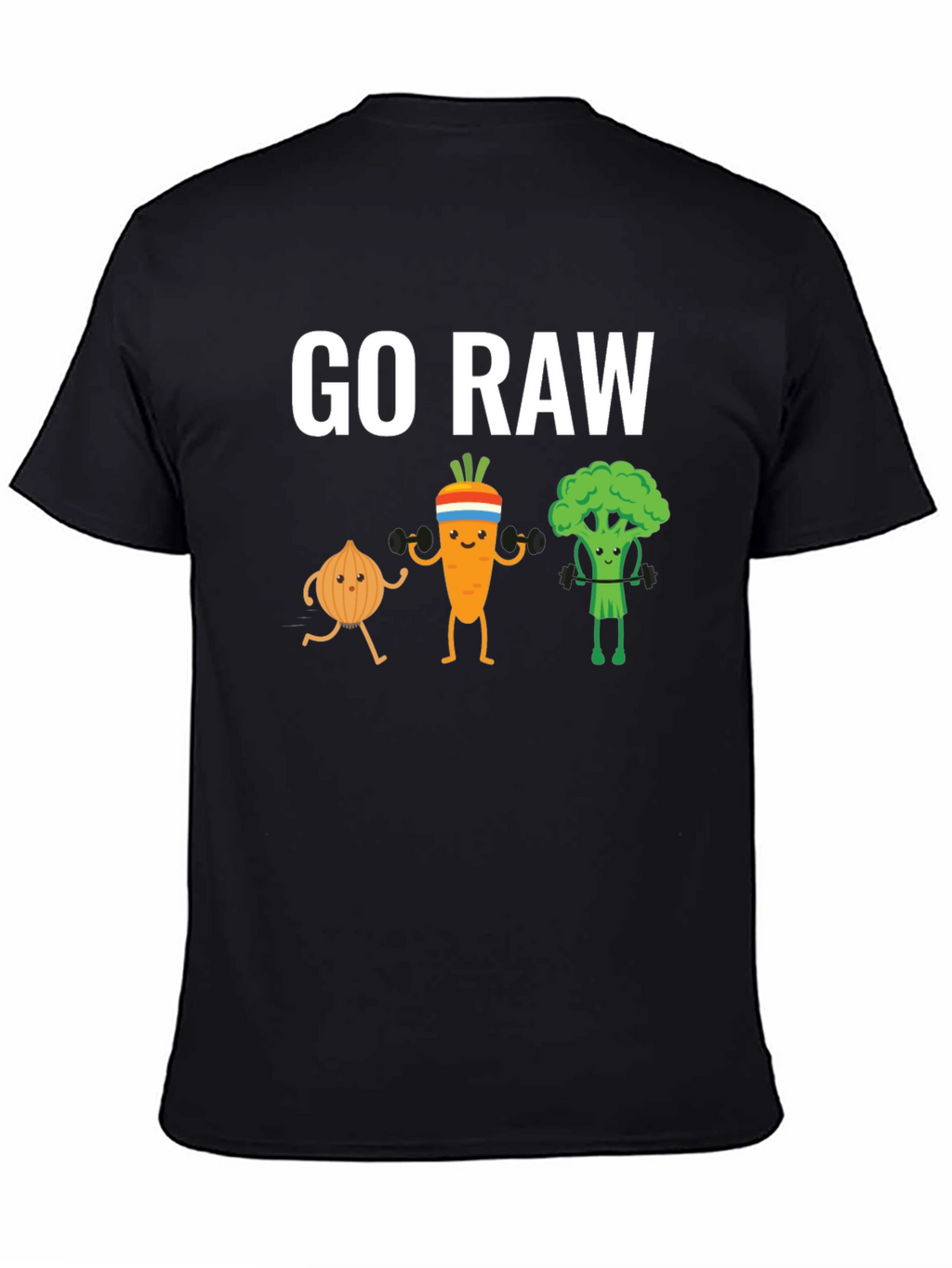 Go Raw T-Shirt: Vegan Workout Apparel