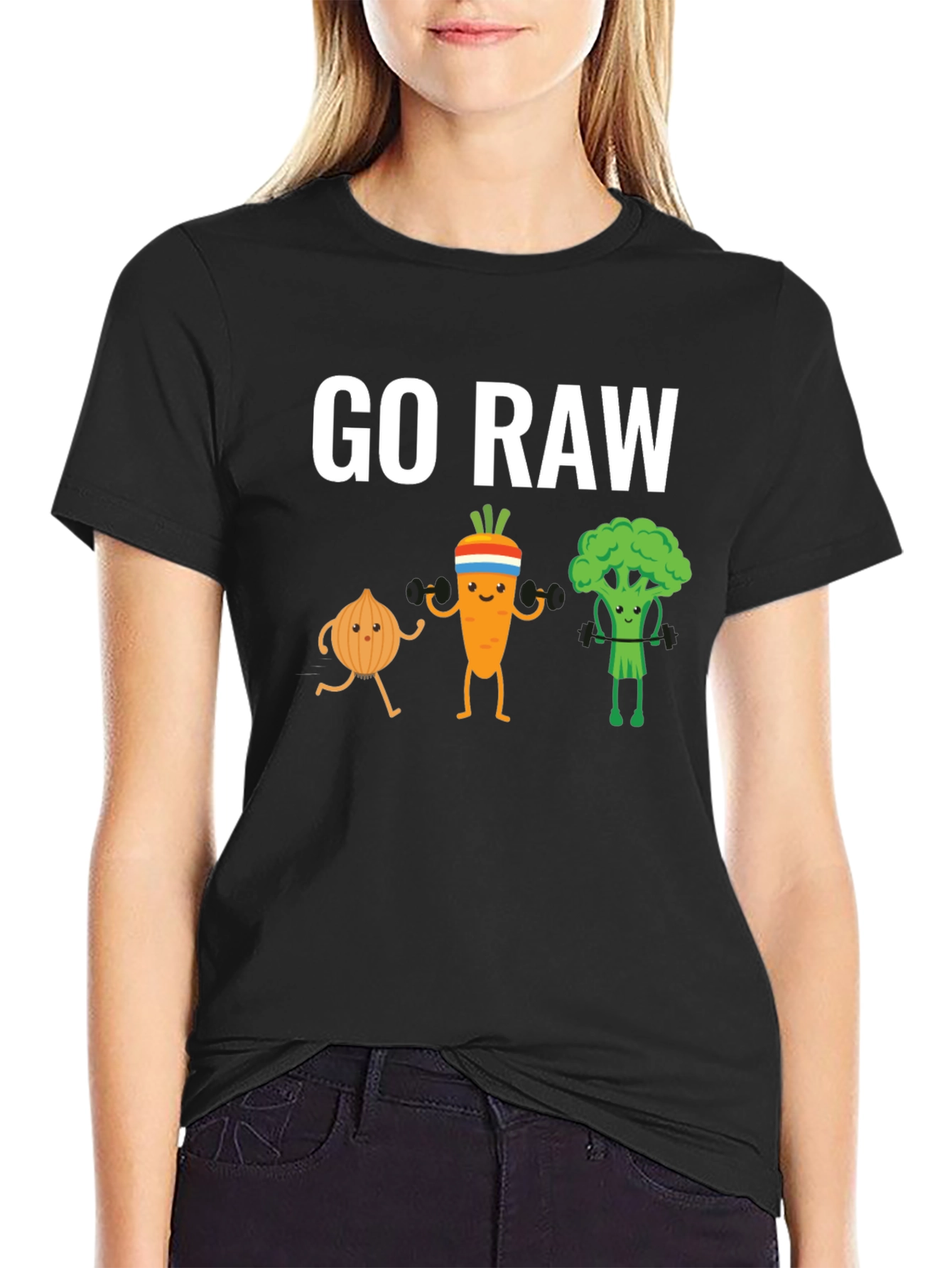 Go Raw T-Shirt: Vegan Workout Apparel
