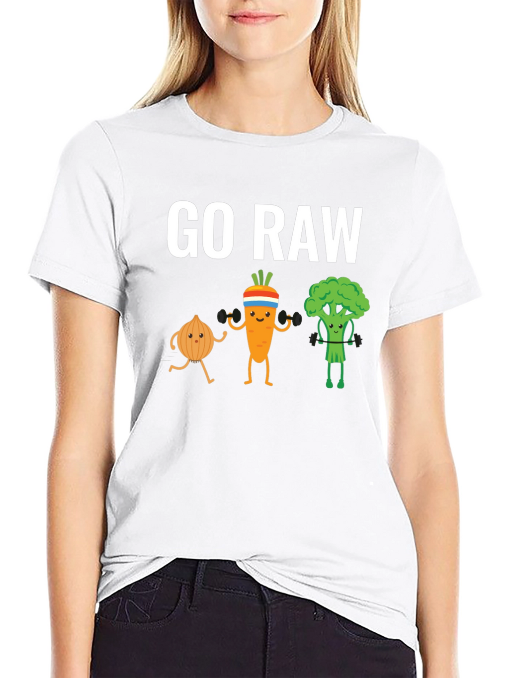 Go Raw T-Shirt: Vegan Workout Apparel