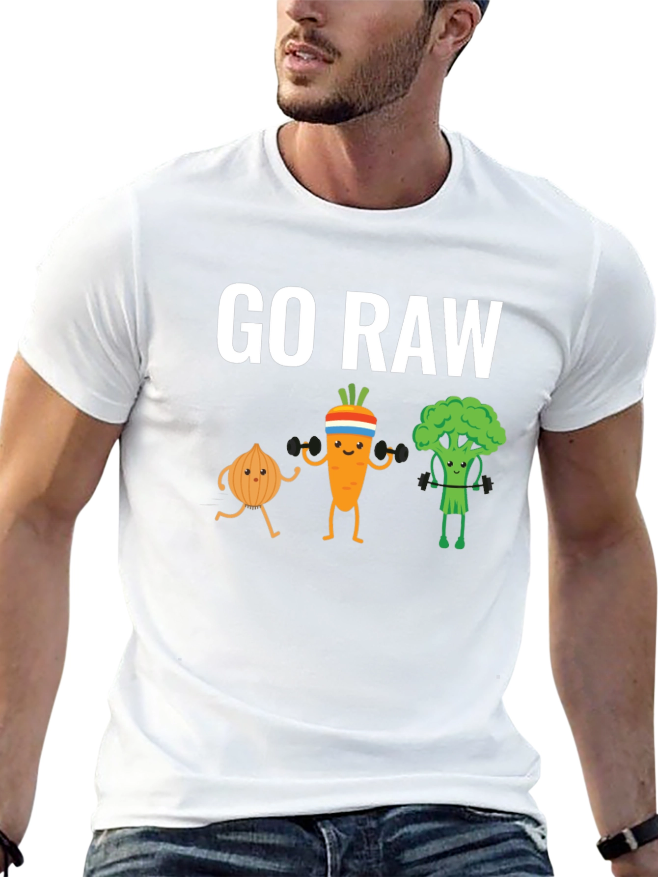 Go Raw T-Shirt: Vegan Workout Apparel