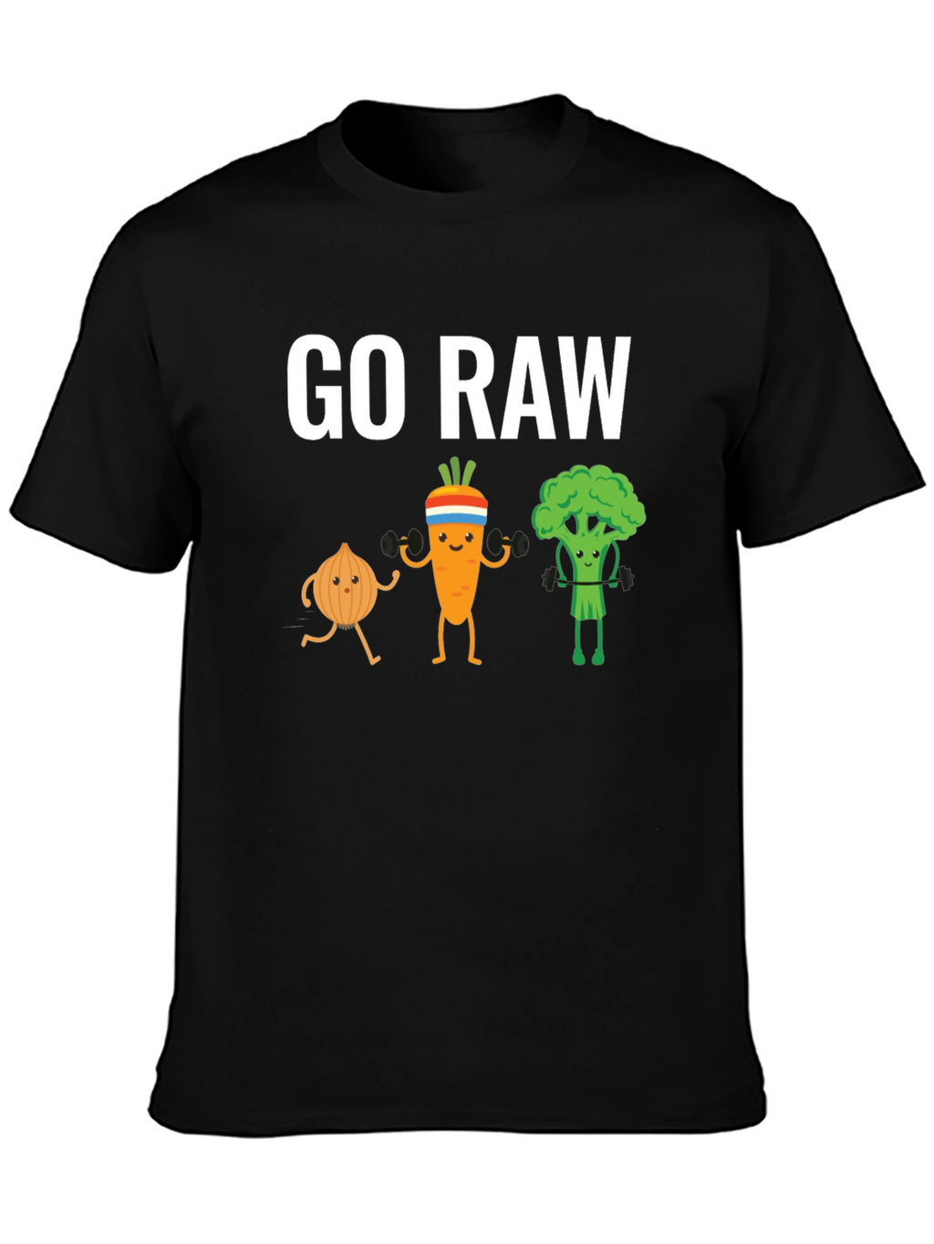 Go Raw T-Shirt: Vegan Workout Apparel