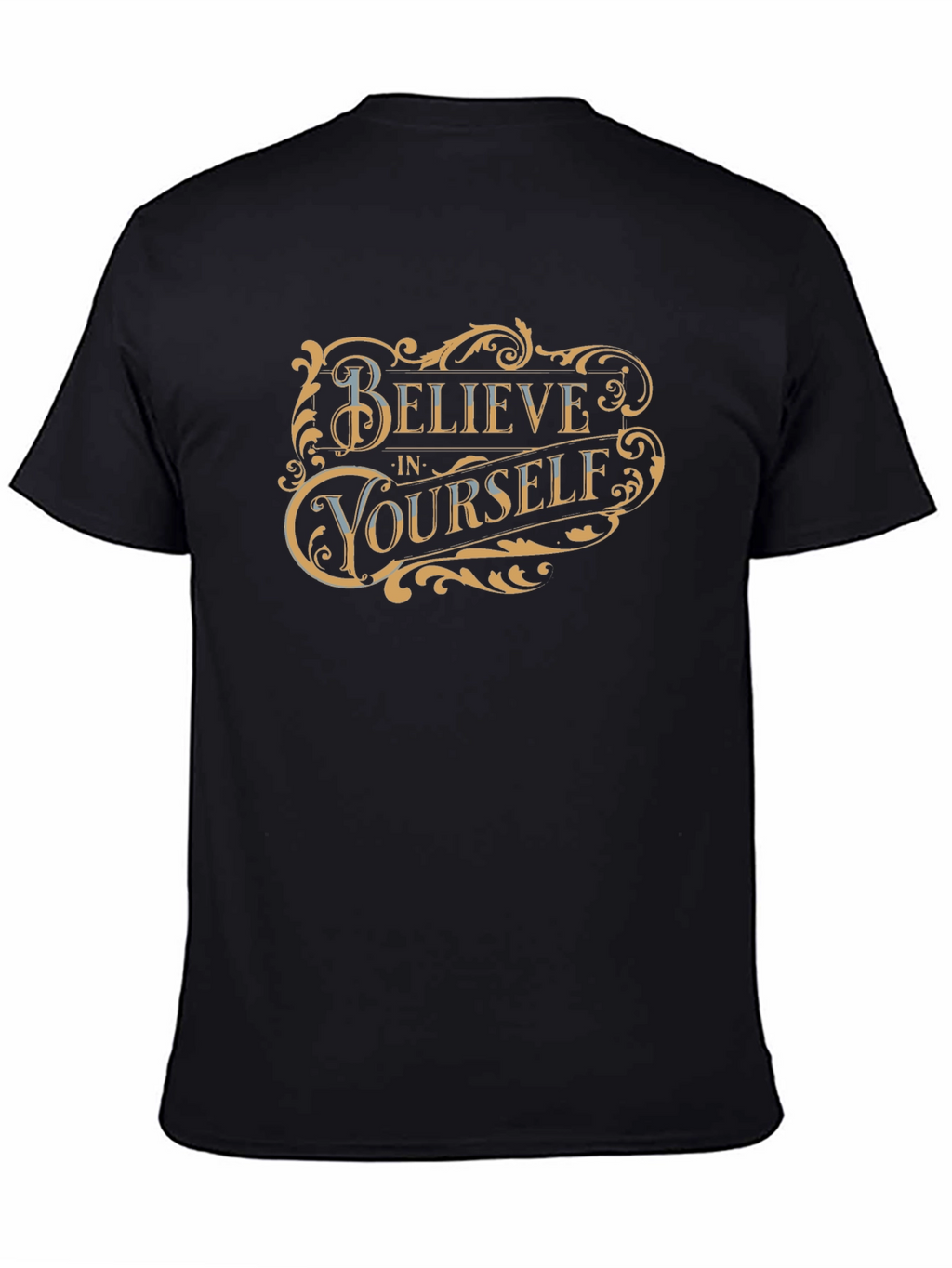 Believe in Yourself Black Graphic Tee