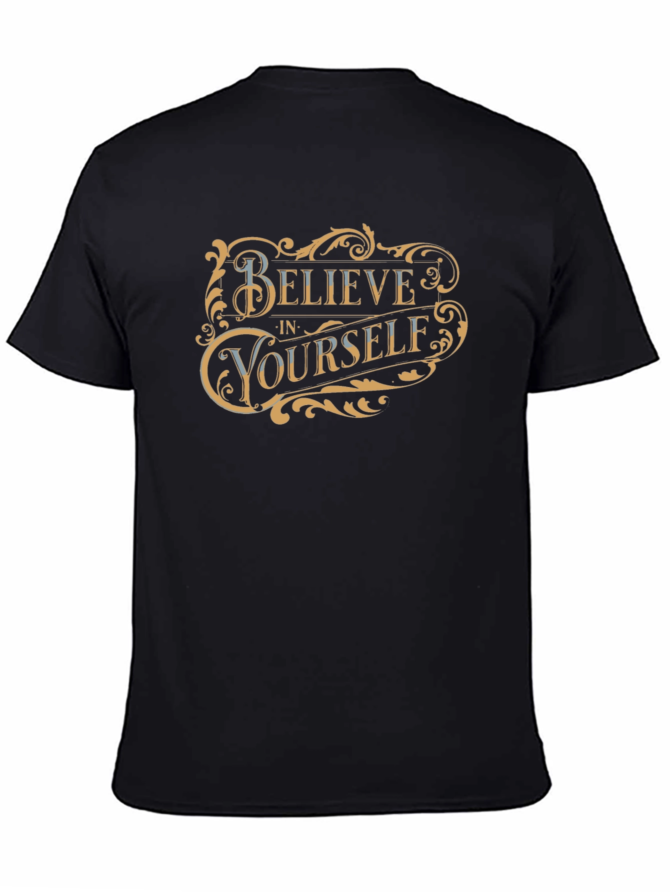 Believe in Yourself Black Graphic Tee