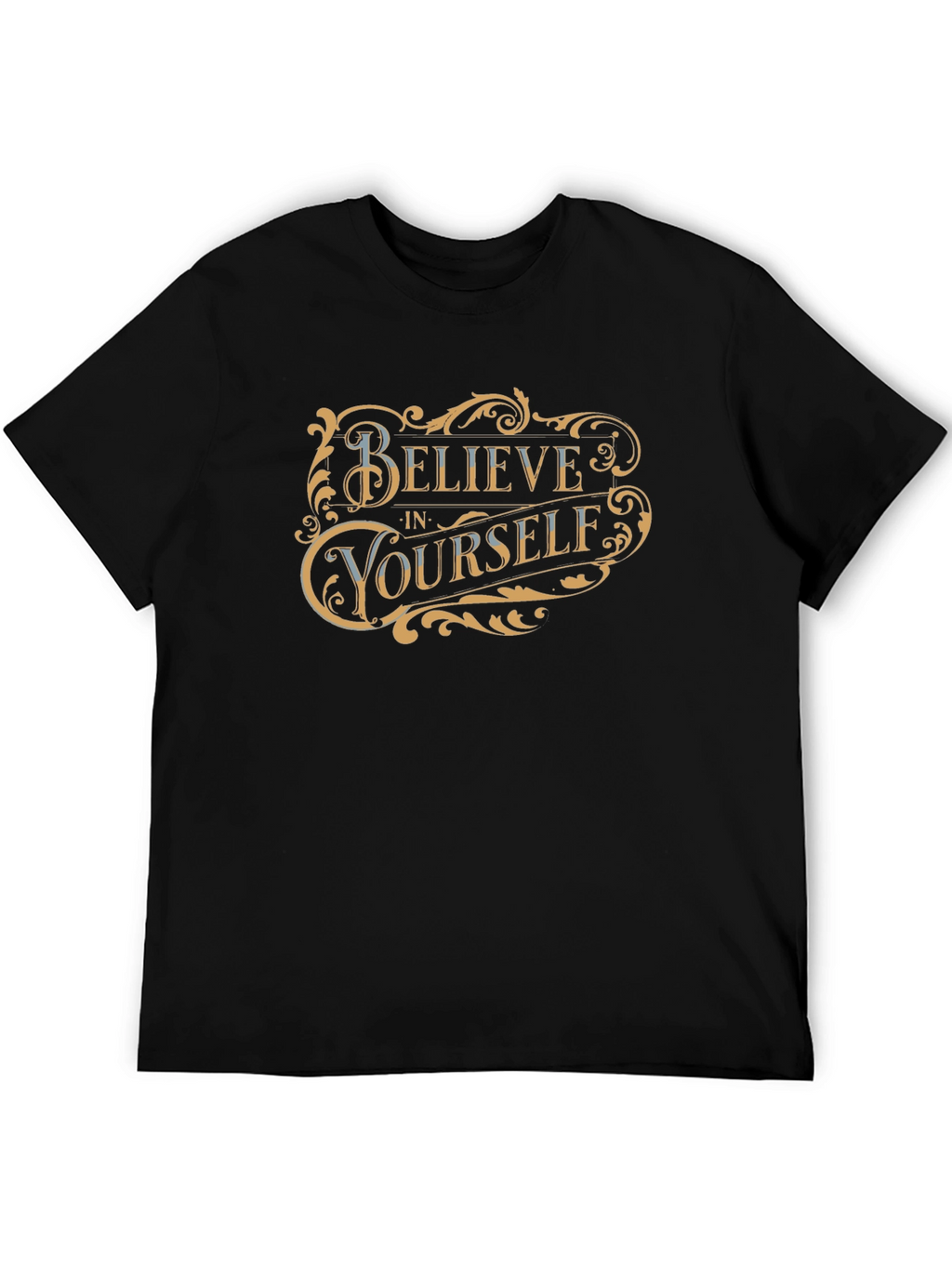 Believe in Yourself Black Graphic Tee
