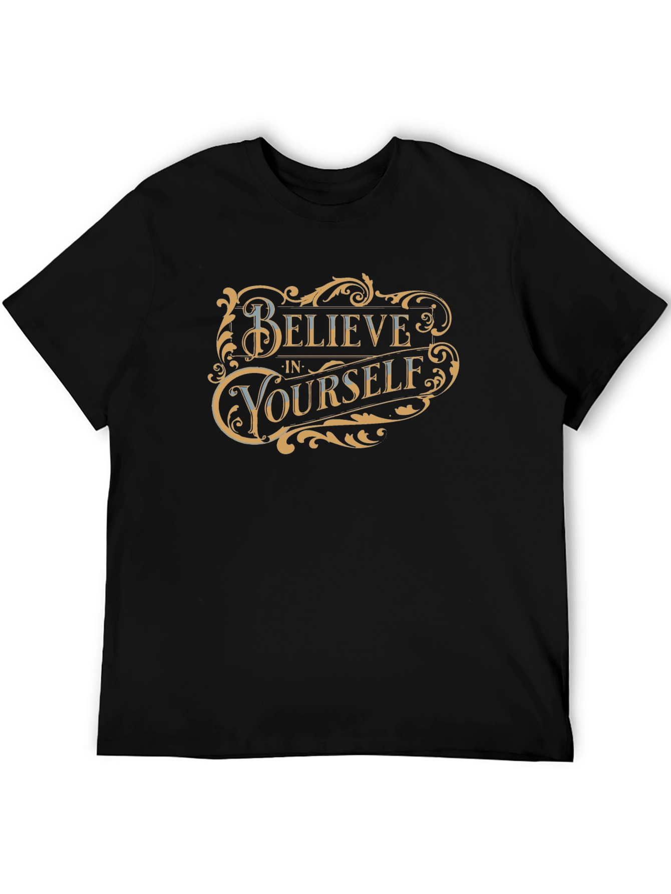 Believe in Yourself Black Graphic Tee