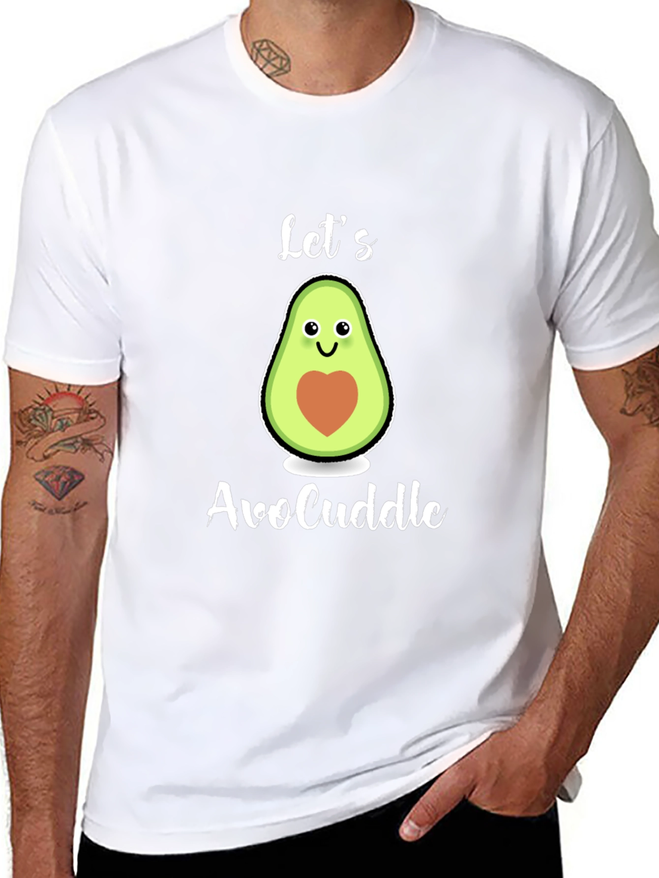 Lets AvoCuddle T-Shirt: Cute Avocado Graphic Tee