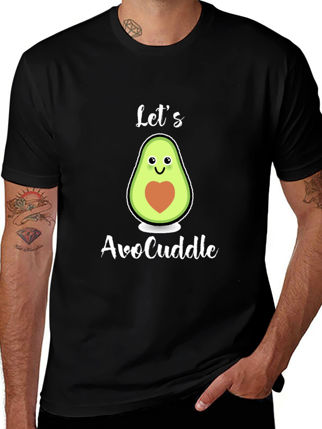 Lets AvoCuddle T-Shirt: Cute Avocado Graphic Tee