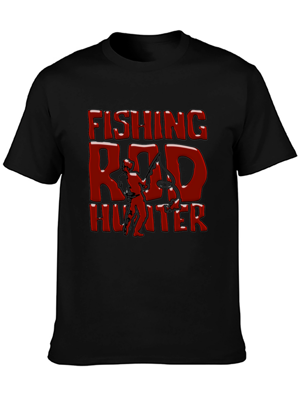 Fishing Rod Hunter Graphic T-Shirt