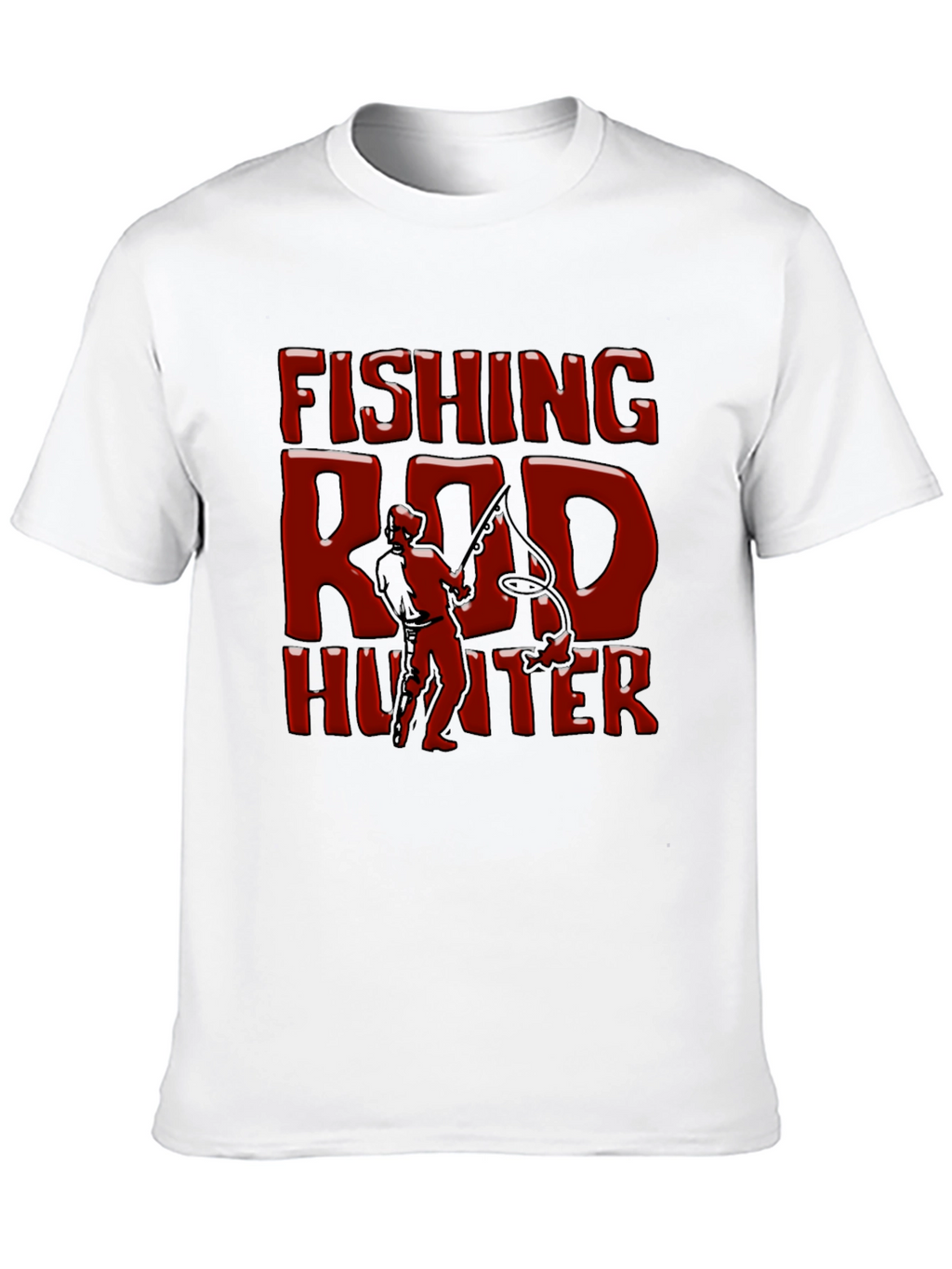 Fishing Rod Hunter Graphic T-Shirt