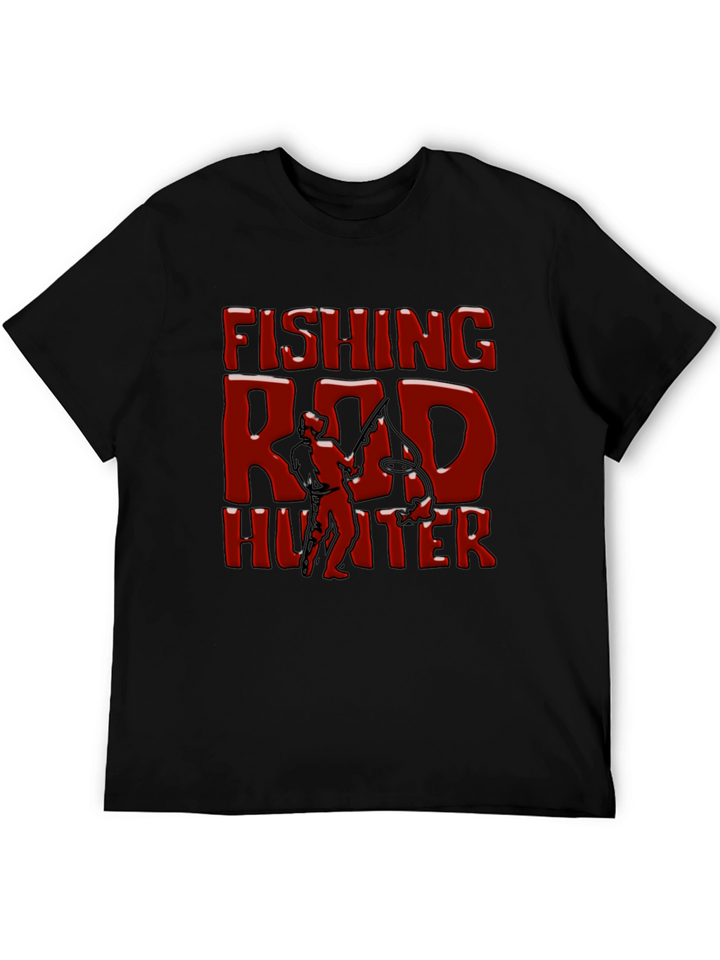 Fishing Rod Hunter Graphic T-Shirt