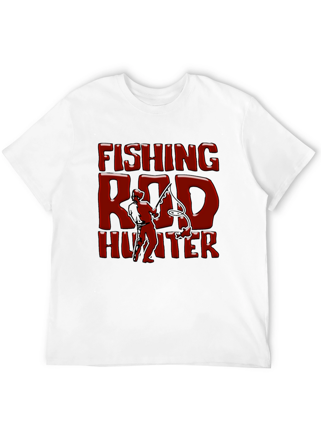 Fishing Rod Hunter Graphic T-Shirt