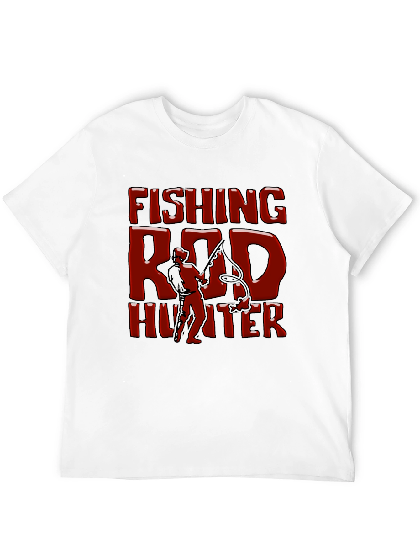 Fishing Rod Hunter Graphic T-Shirt