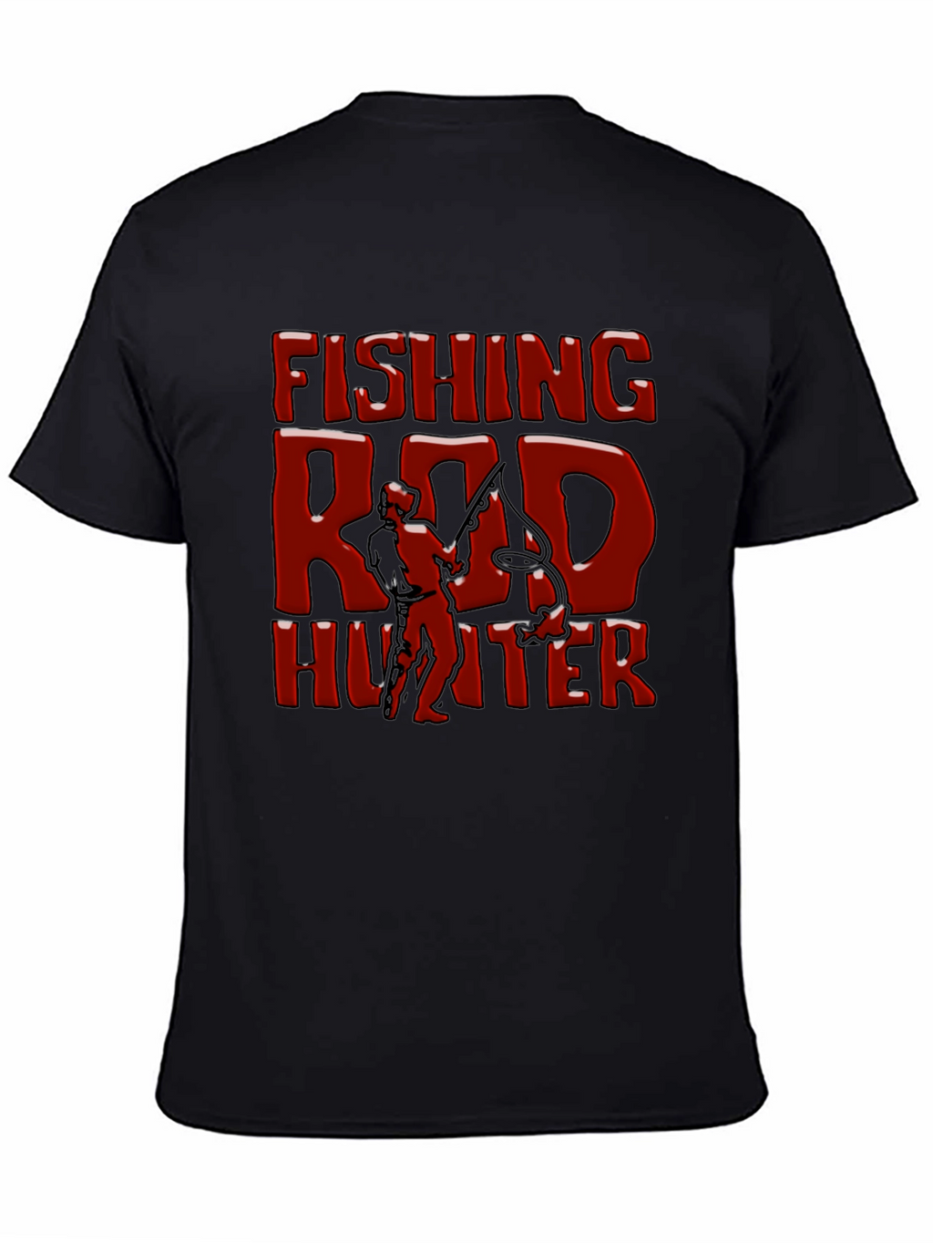 Fishing Rod Hunter Graphic T-Shirt