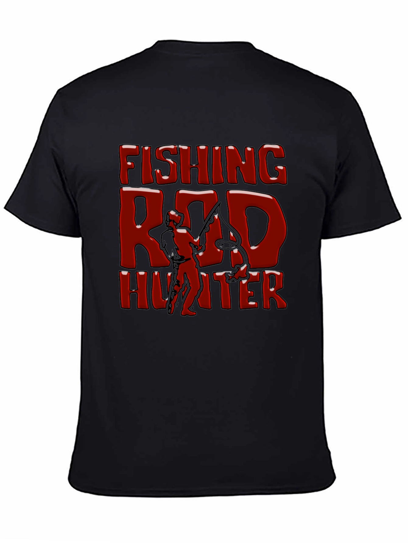 Fishing Rod Hunter Graphic T-Shirt