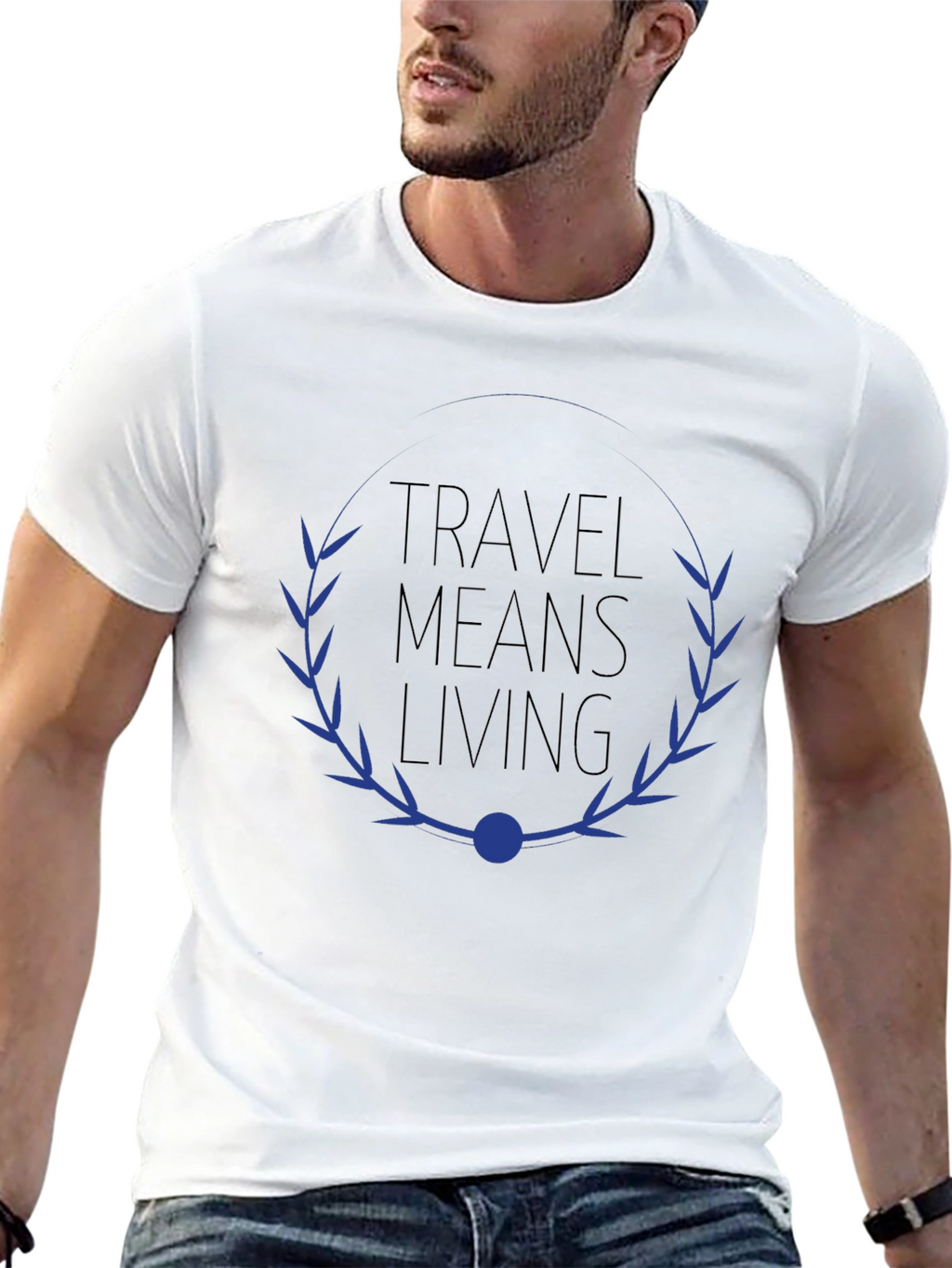 Travel Means Living Graphic Tee - Black