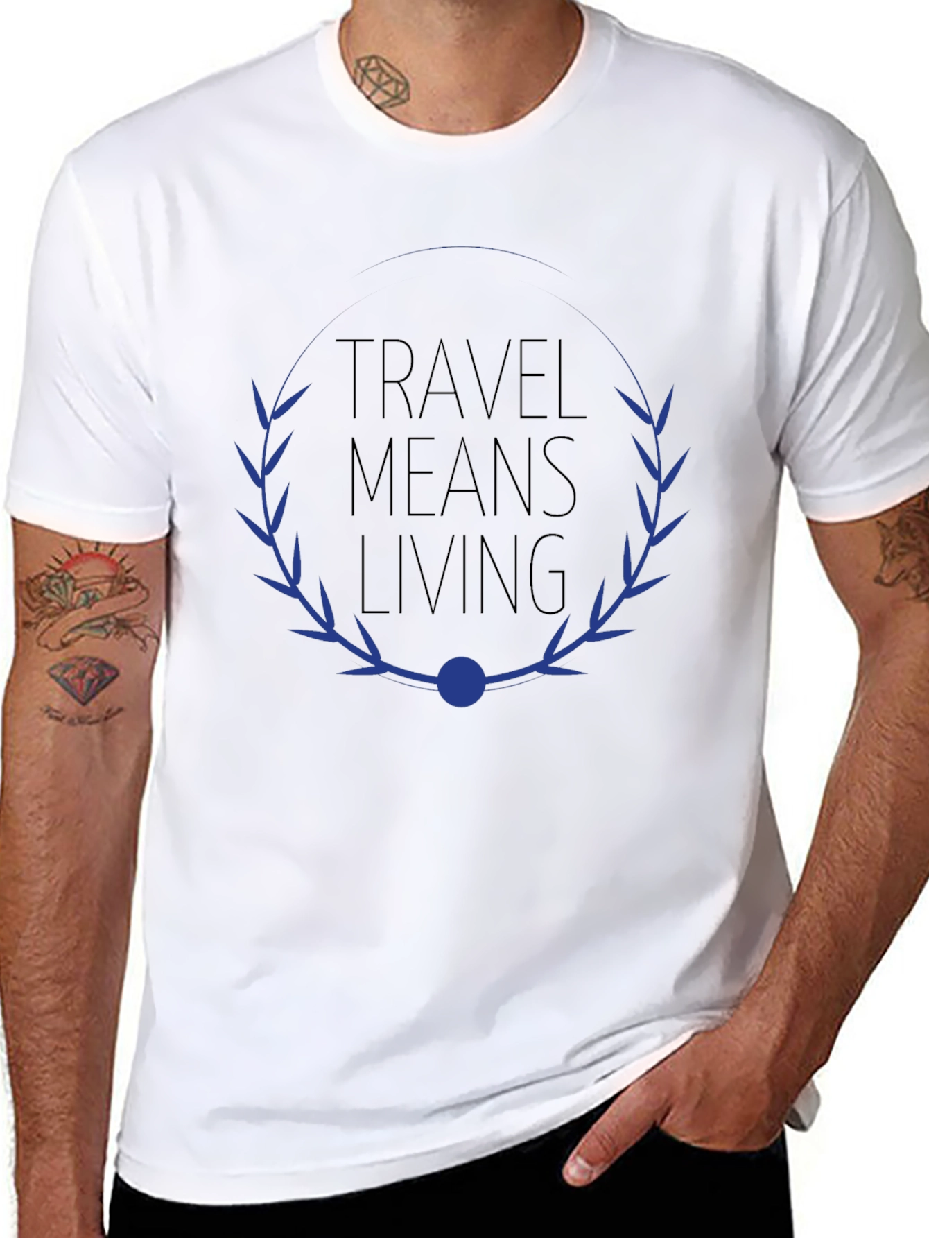 Travel Means Living Graphic Tee - Black