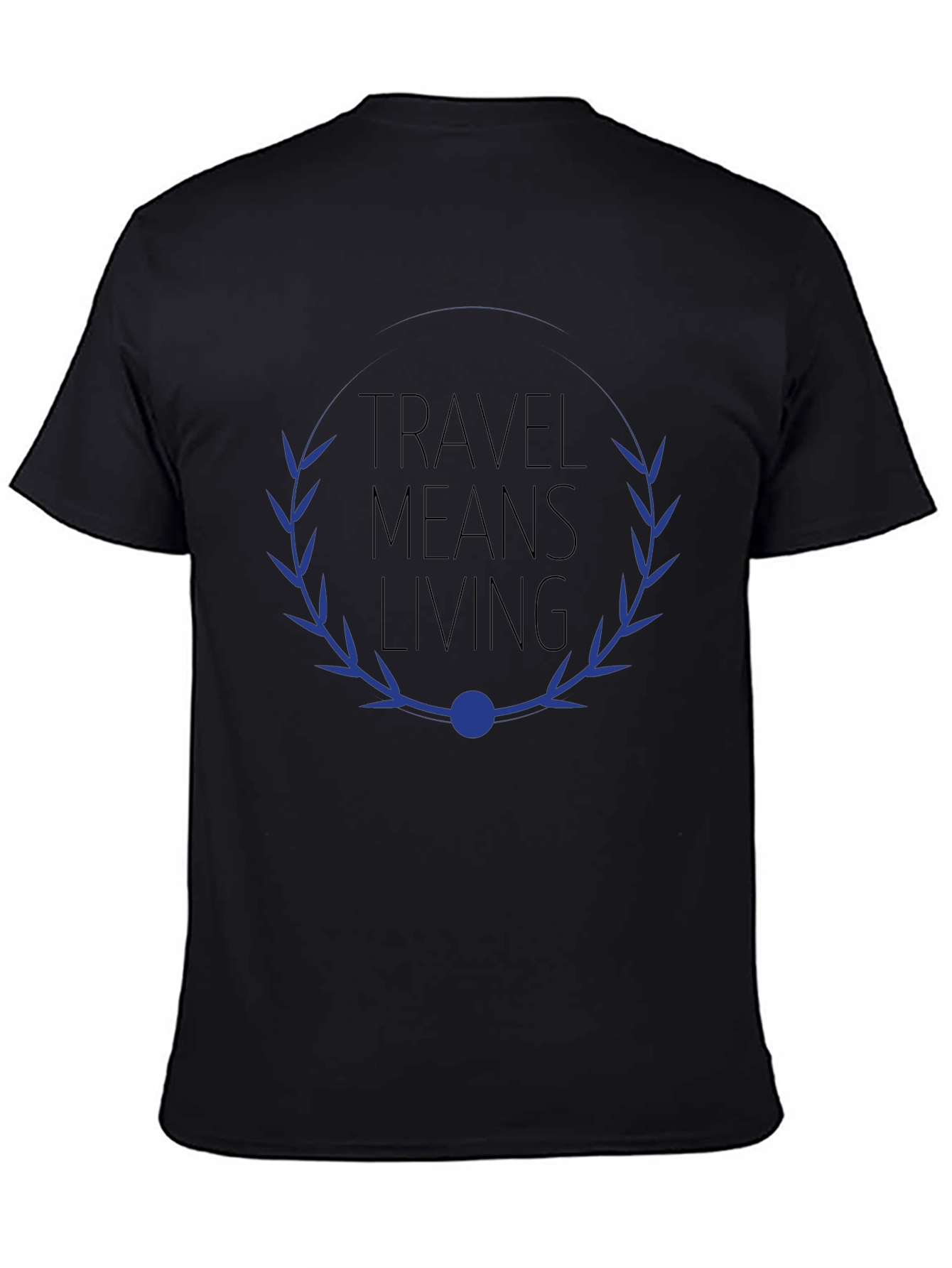 Travel Means Living Graphic Tee - Black
